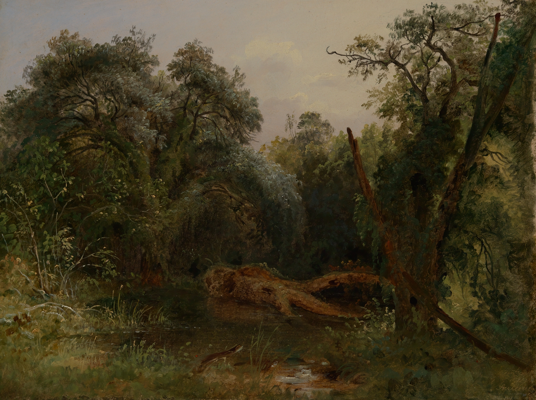 Im Park von Ariccia, by Carl Morgenstern, public domain