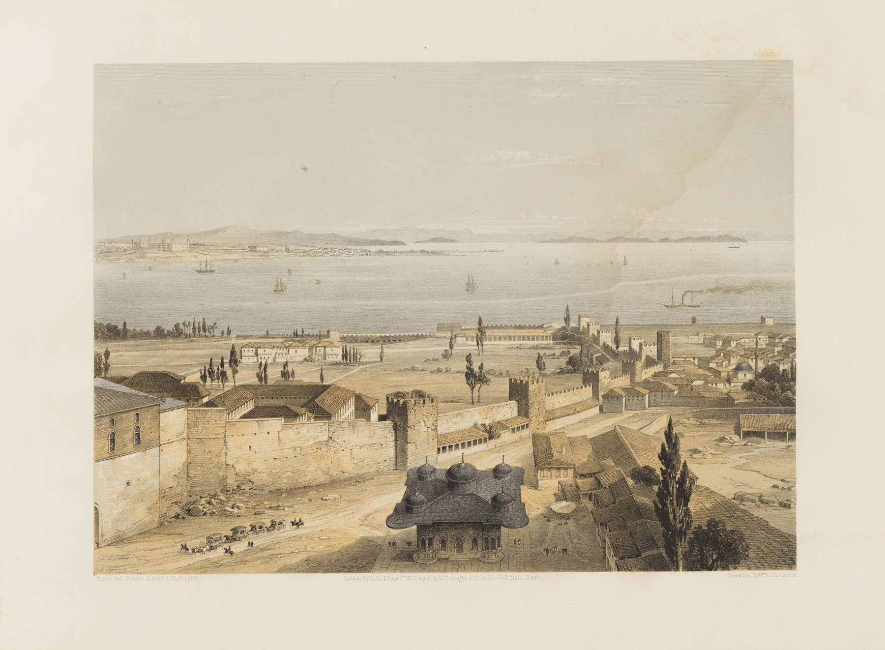 Aya Sofia, Constantinople; as recently restored by order of H. M. the sultan Abdul-Medjid Pl.23, by Gaspare Fossati, public domain
