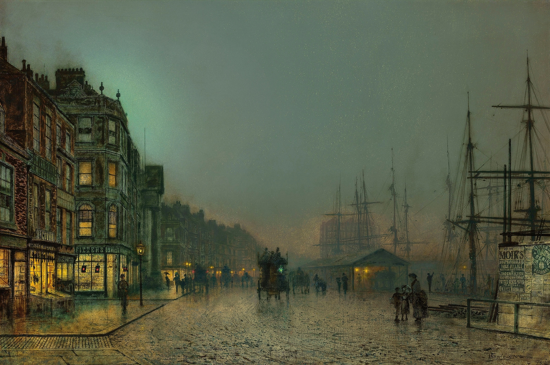 Liverpool Lights, by John Atkinson Grimshaw, public domain