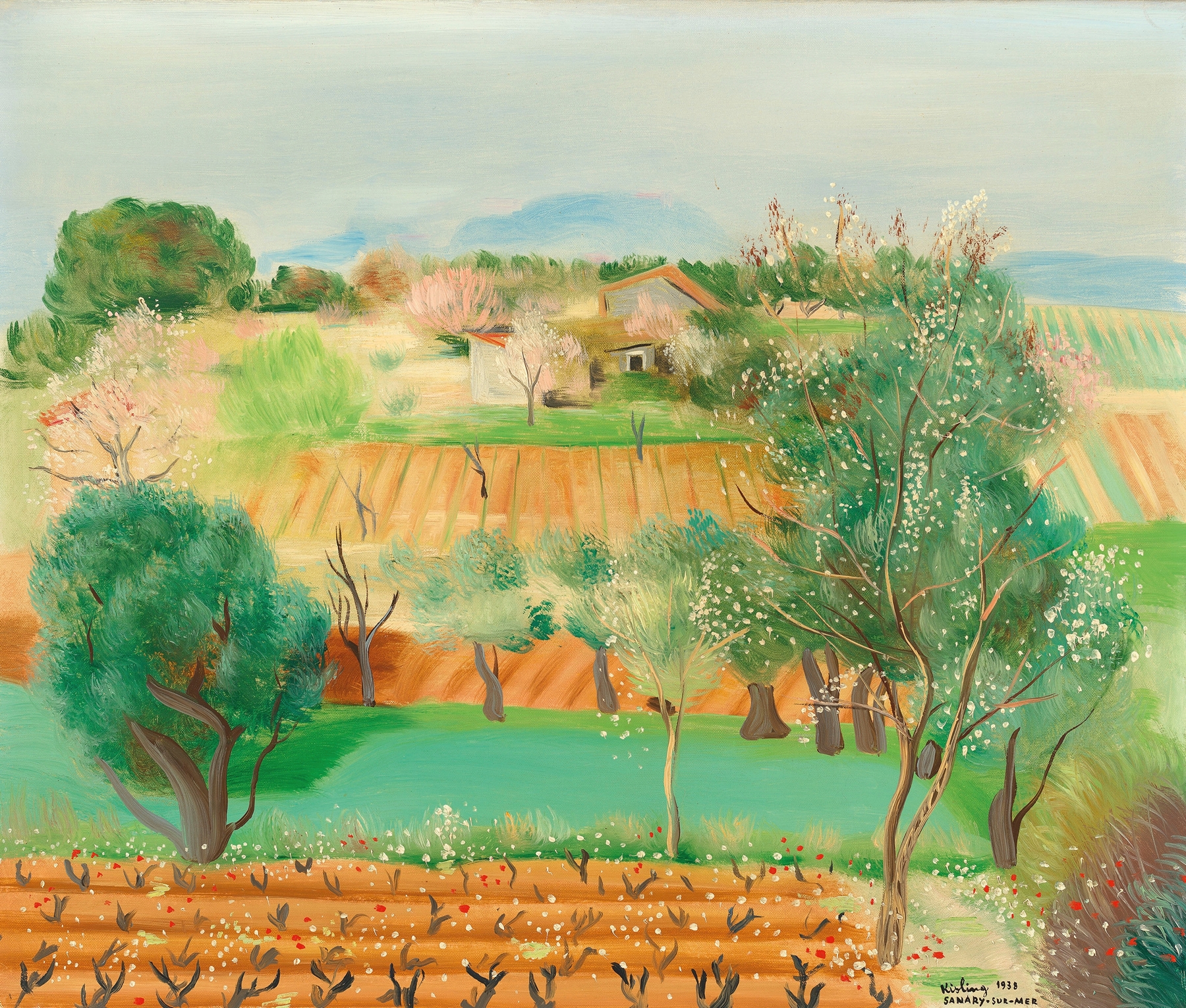 Sanary, by Moïse Kisling, public domain