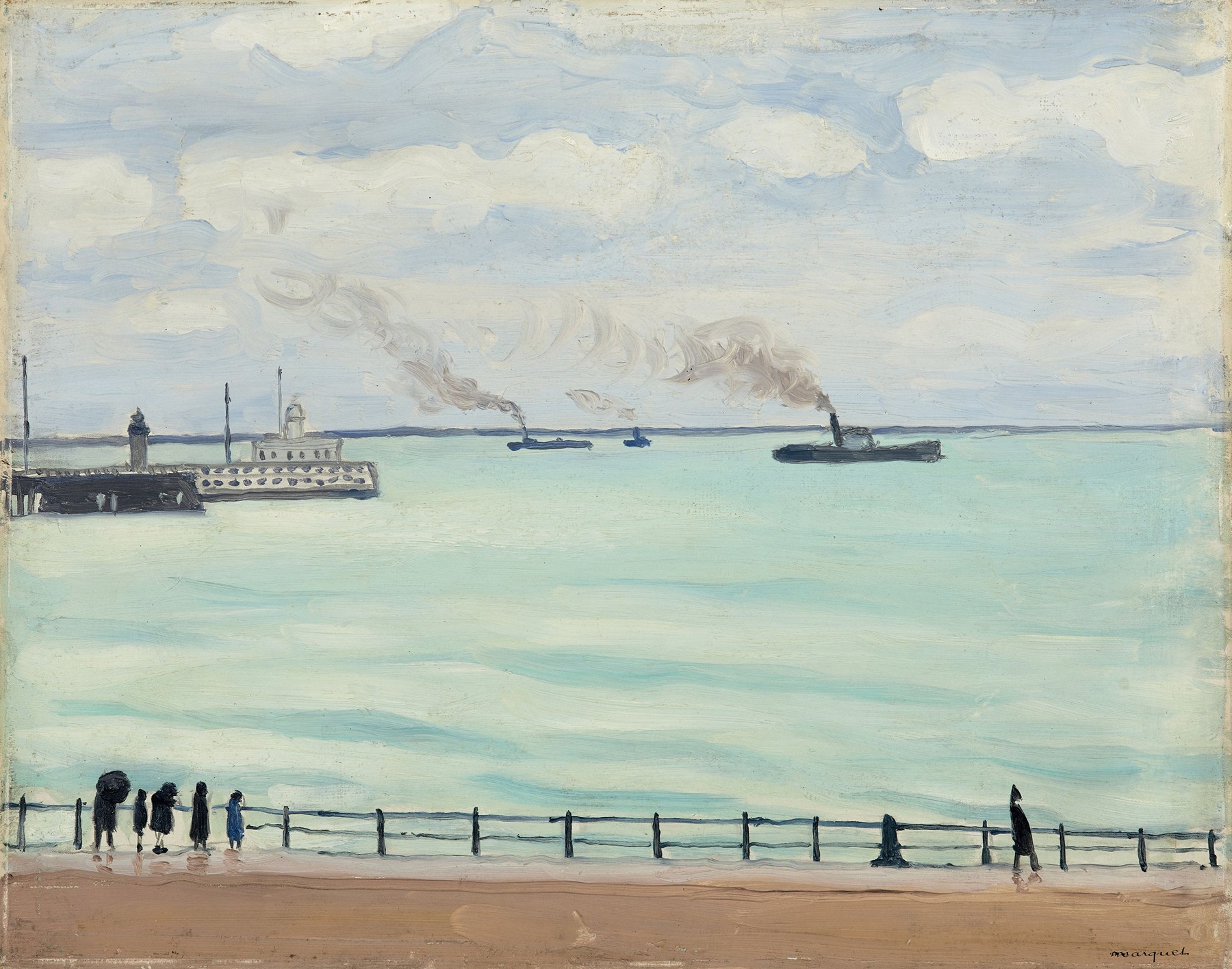 Sortie du port de Boulogne, by Albert Marquet, public domain