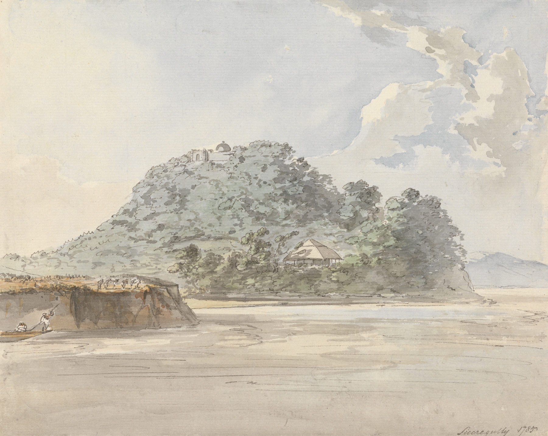 Figurative work by Samuel Davis, 1785, showcasing light and shadow.