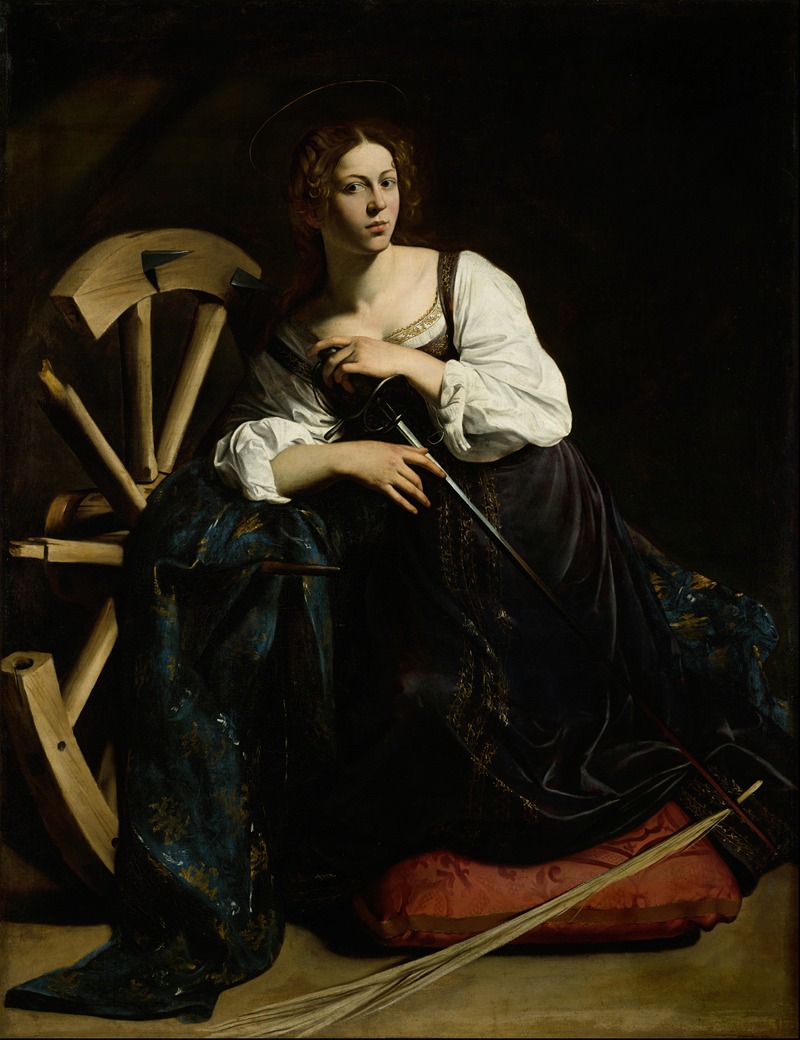 Saint Catherine of Alexandria, by Caravaggio, public domain