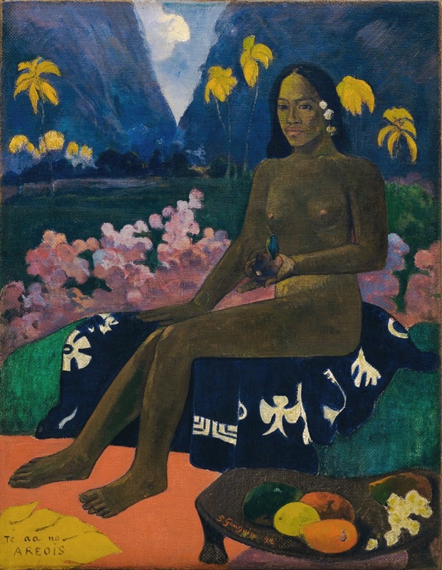 Paul Gauguin's 'Te aa no areois' explores themes of Polynesian culture.