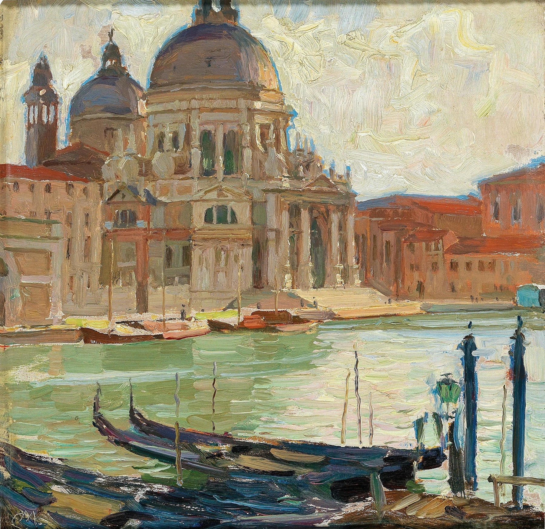 Kirche in Venedig, by Carl Moll, public domain