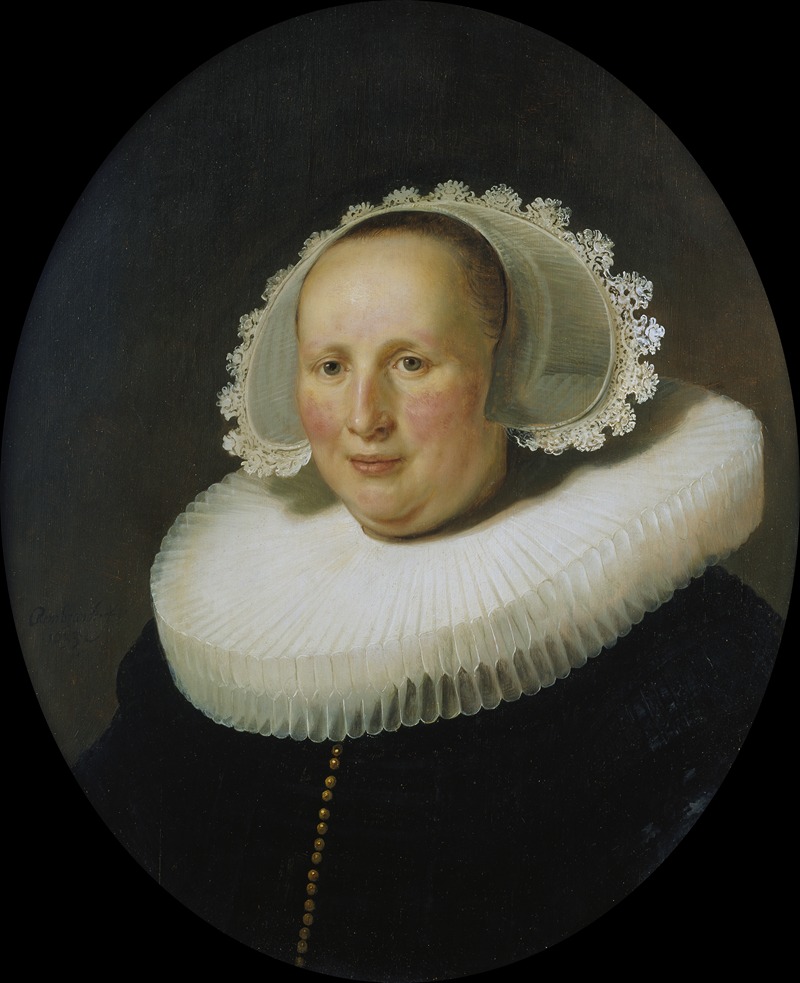 A portrait of Maertgen van Bilderbeecq by Rembrandt.