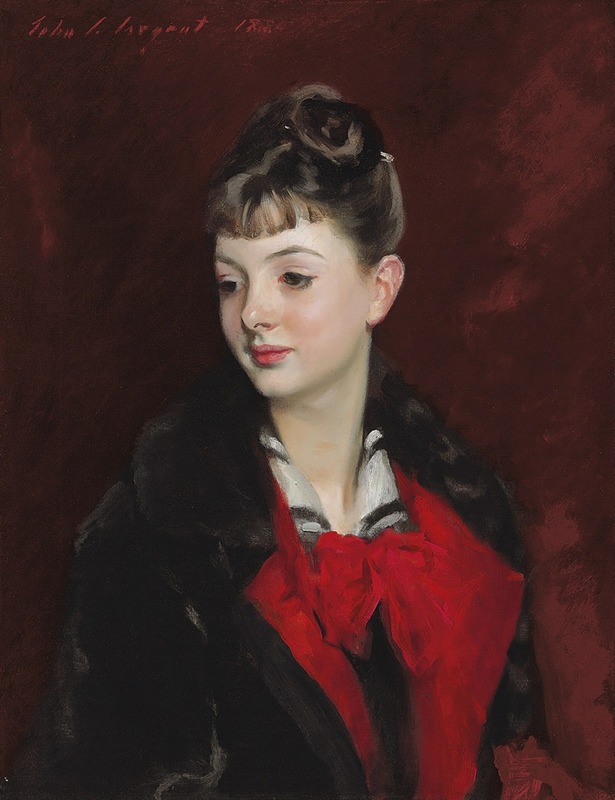 Portrait of Mademoiselle Suzanne Poirson by John Singer Sargent.