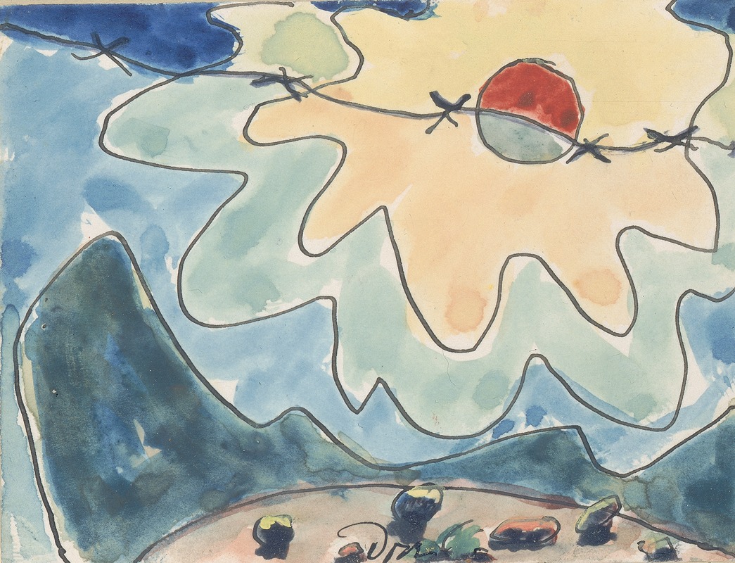 Arthur Dove's 'Sun' features vibrant colors and abstract forms representing sunlight.