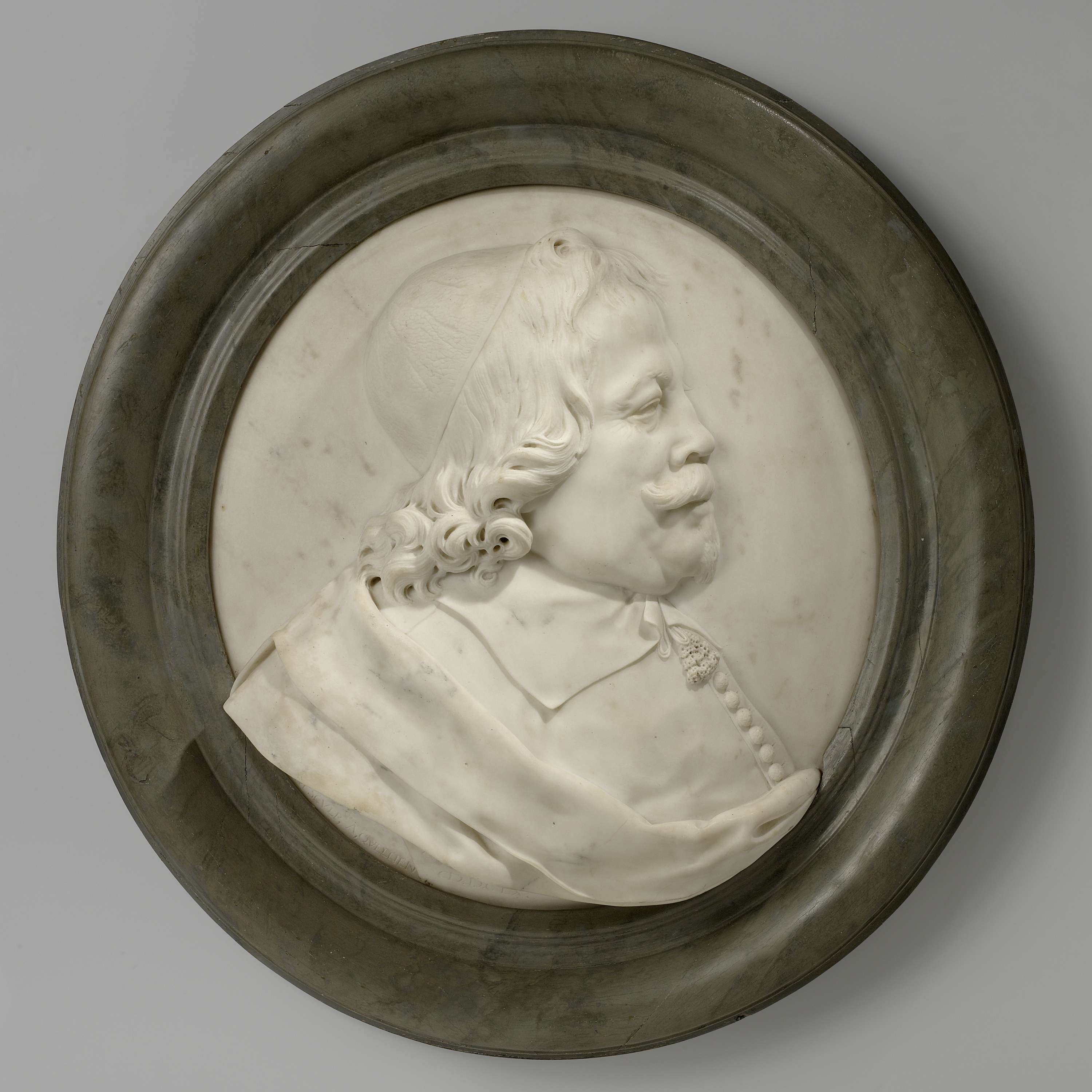 Portrait Medallion of Cornelis de Graeff, by Artus Quellinus (I), public domain