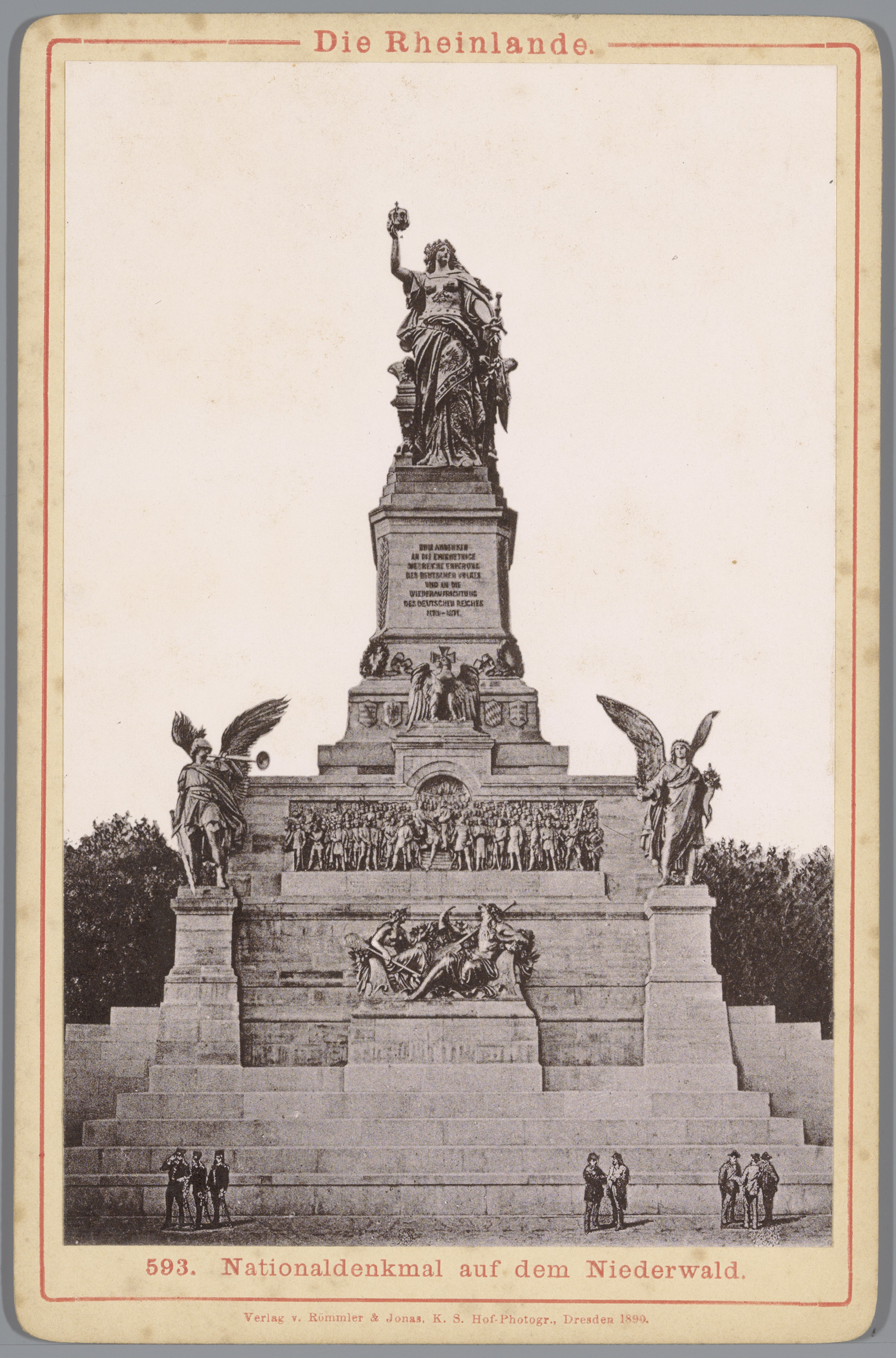 Landscape featuring the Niederwalddenkmal, unknown medium, by Unknown Artist