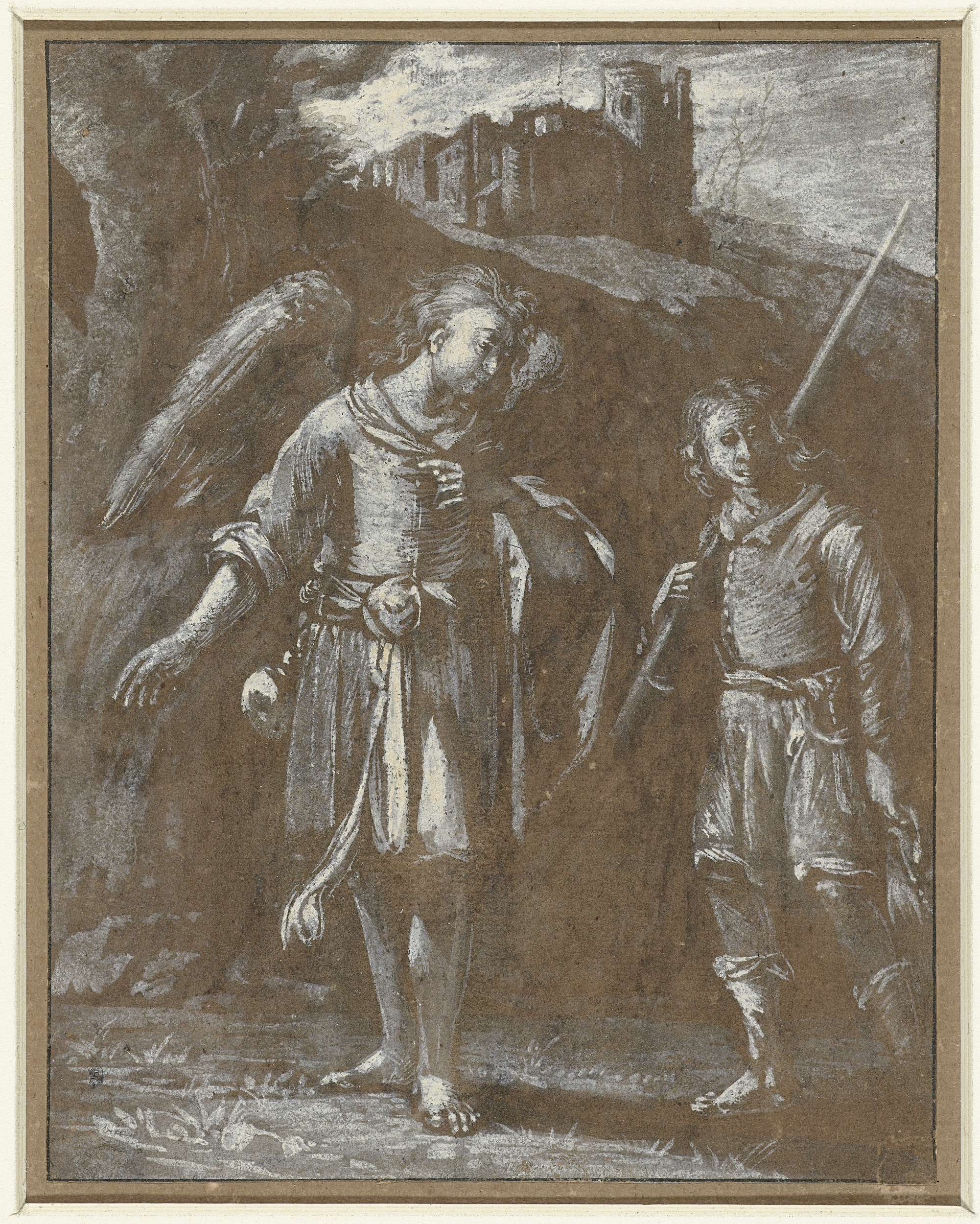 Tobias en de engel, by Adam Elsheimer, public domain