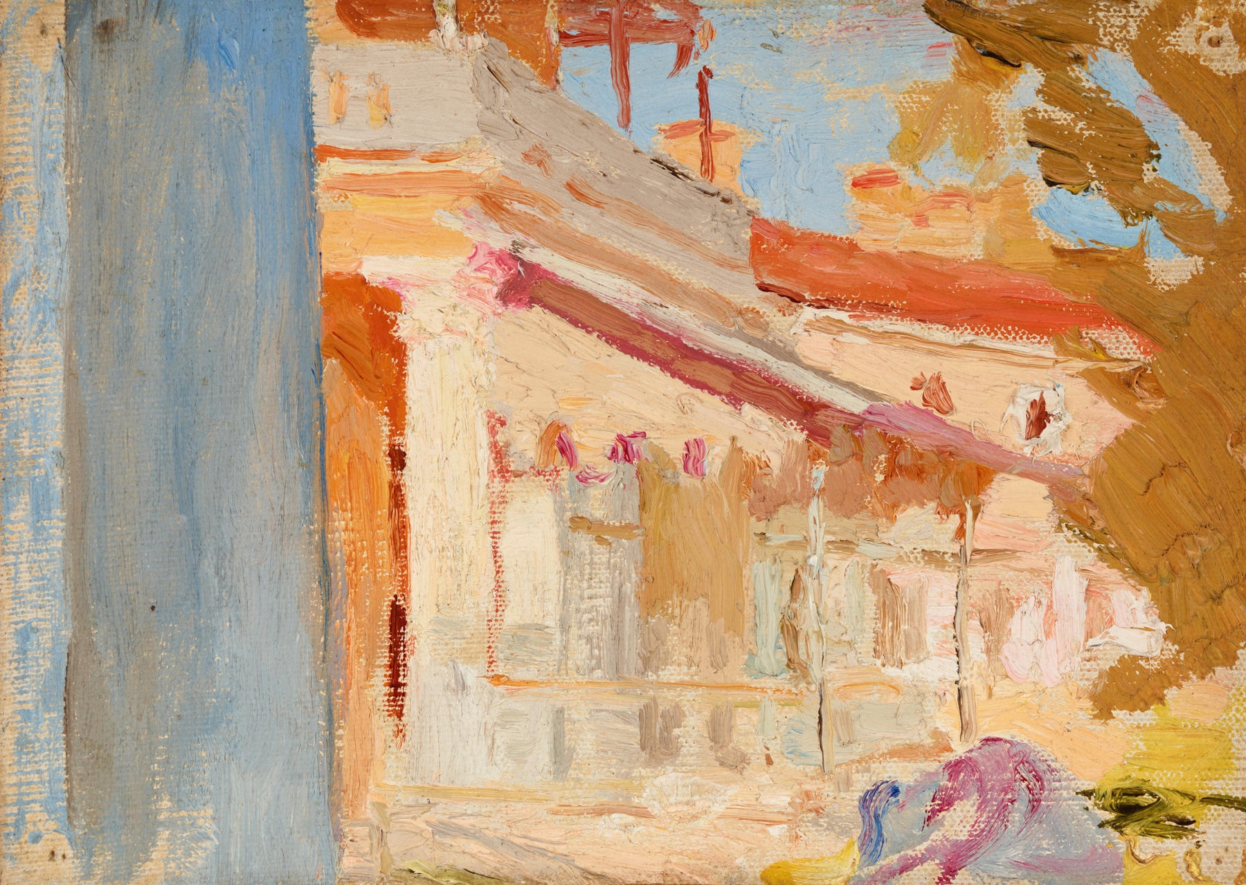 Palace of the Golitsyn Princerly Family, oil on canvas by Jan Ciągliński, featuring grand architecture and light.