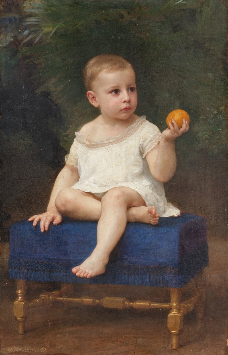 Portrait of a Child of Madame Porter by William Bouguereau