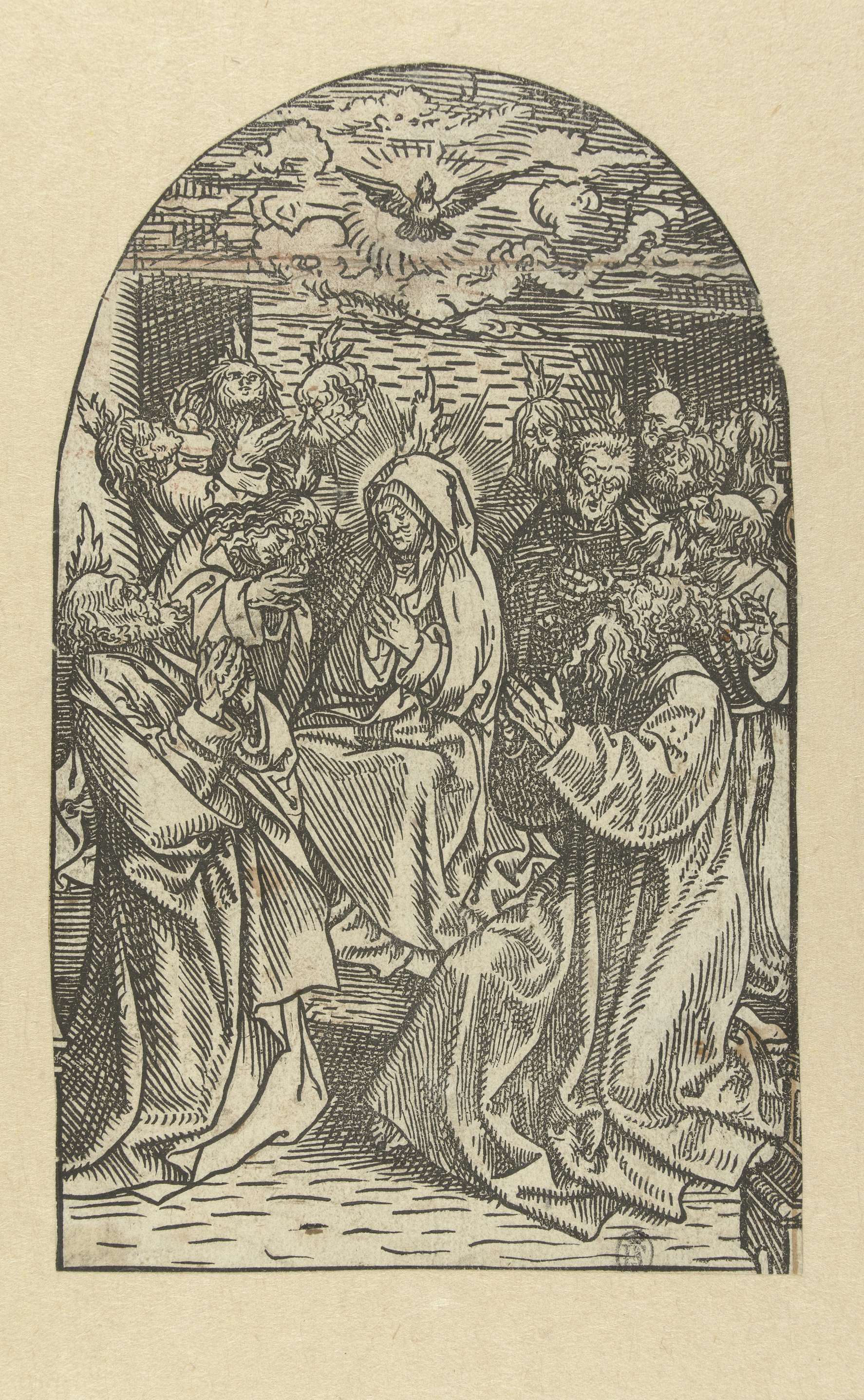 Uitstorting van de Heilige Geest, by Jacob Cornelisz van Oostsanen, public domain