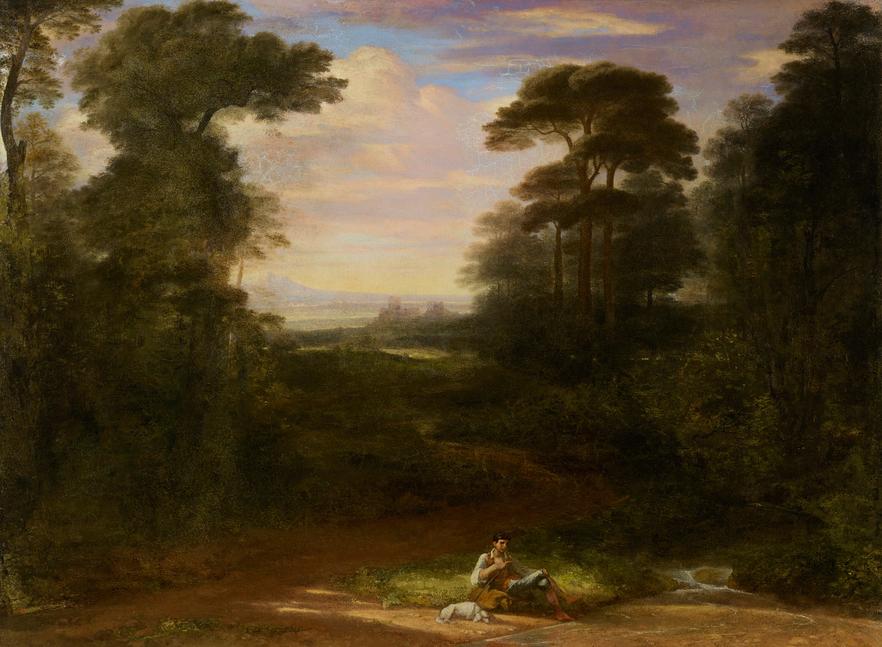 Landscape, Evening, by Washington Allston, public domain
