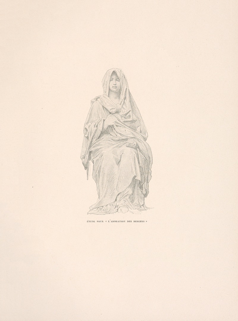 Ètude pour l’adoration des Bergers by William Bouguereau