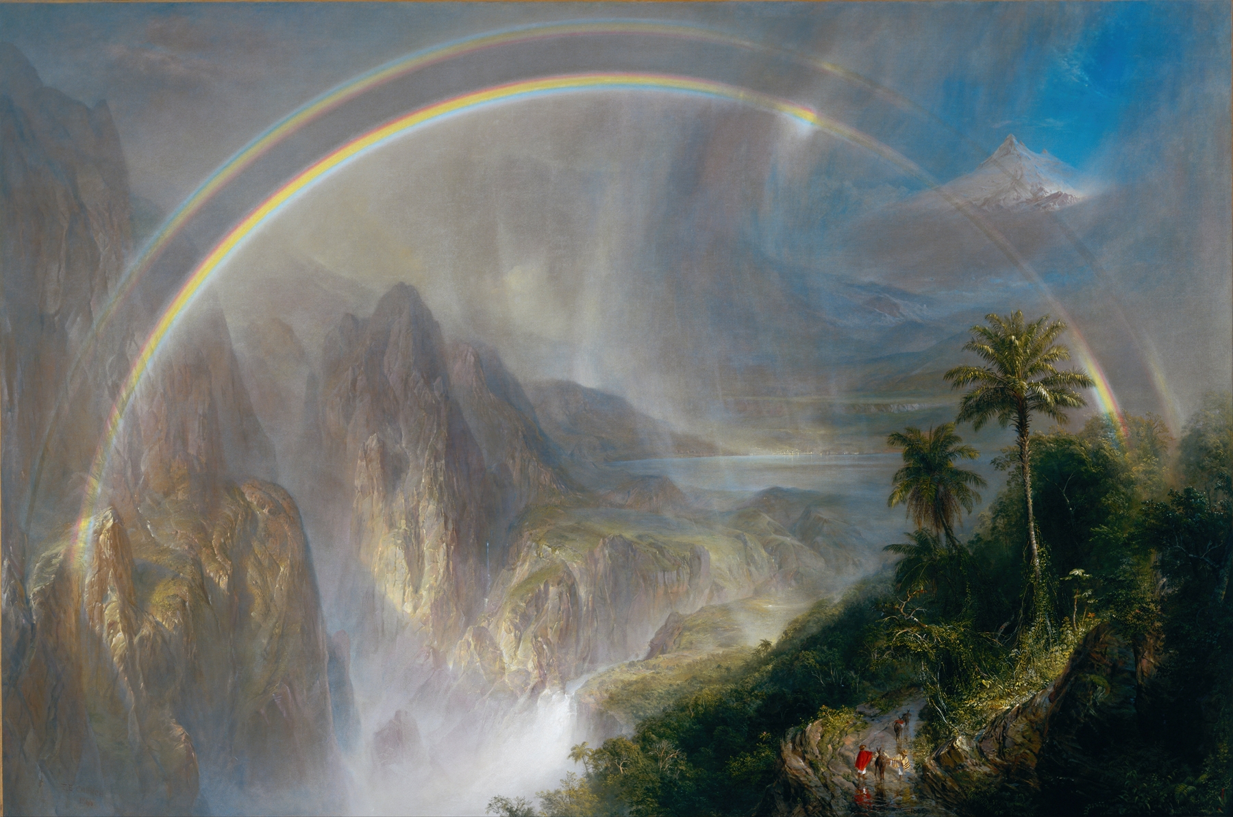 Rainy Season in the Tropics, by Frederic Edwin Church, public domain