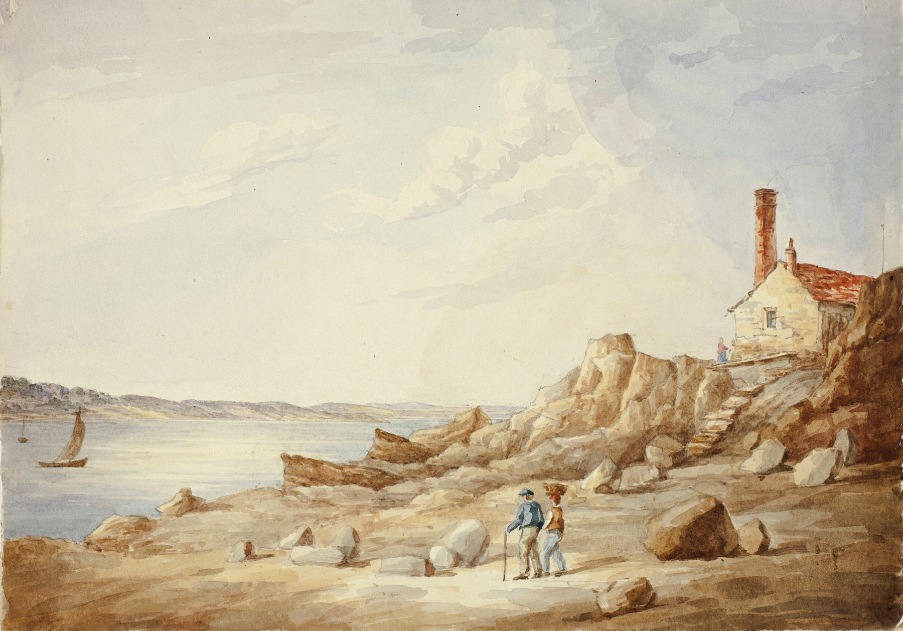 Rocky Shore, by Elizabeth Murray, public domain
