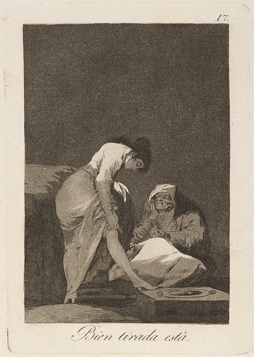 Bien tirada está by Francisco de Goya depicts a lively scene with a focus on everyday life.