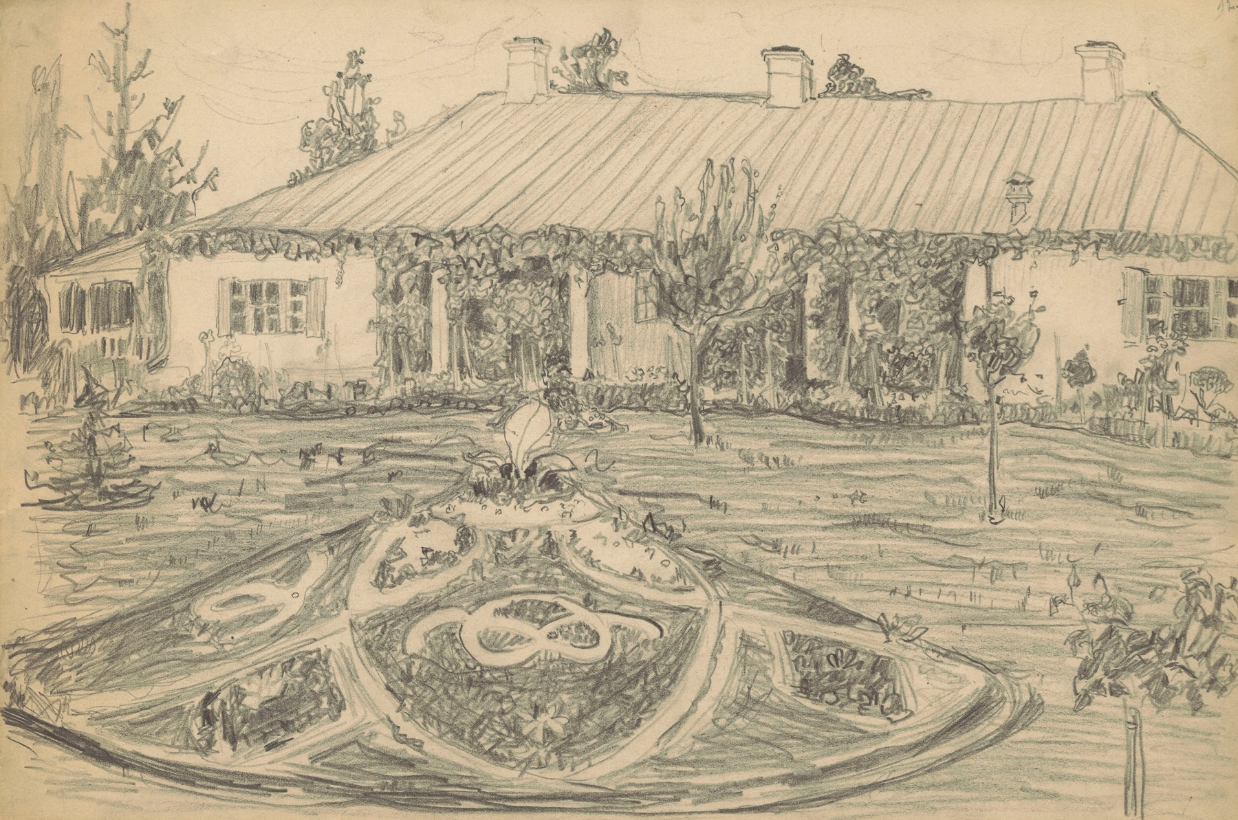Dworek, by Tadeusz Makowski, public domain