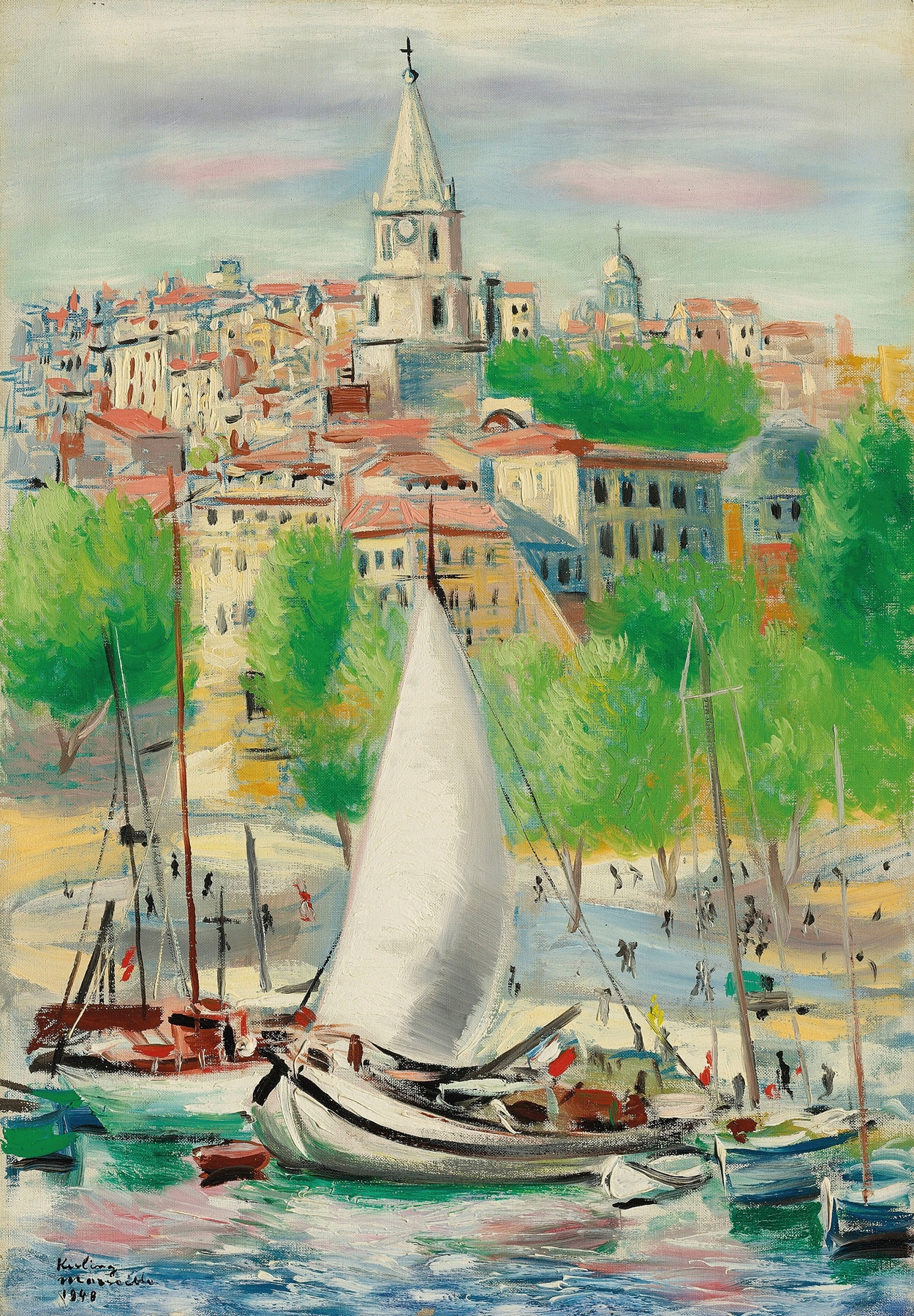 Marseille, by Moïse Kisling, public domain