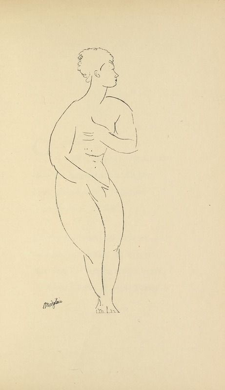 Amedeo Modigliani's 'Les nymphes 3' features elongated figures in a dreamlike setting.