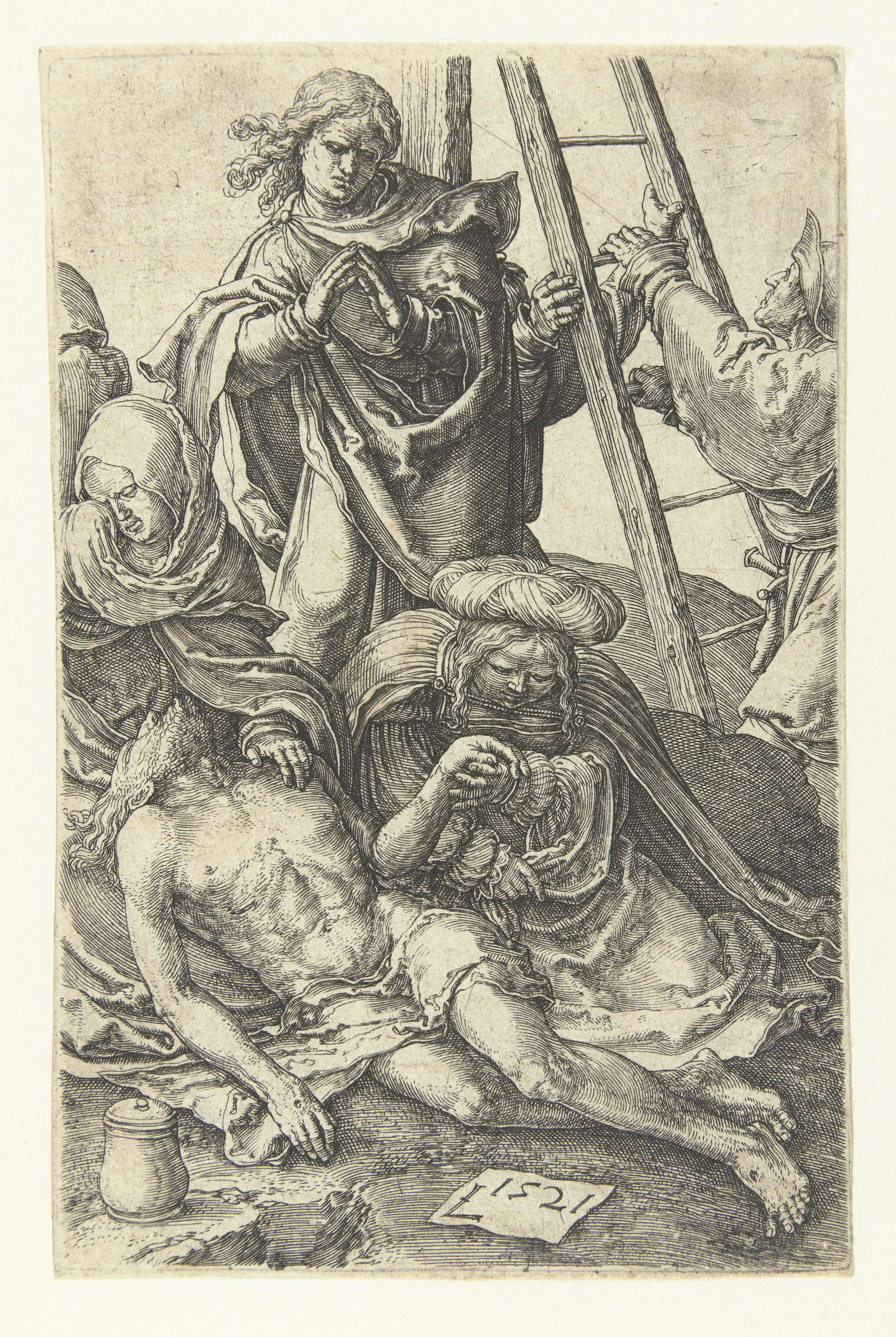 De kruisafname, by Lucas van Leyden, public domain