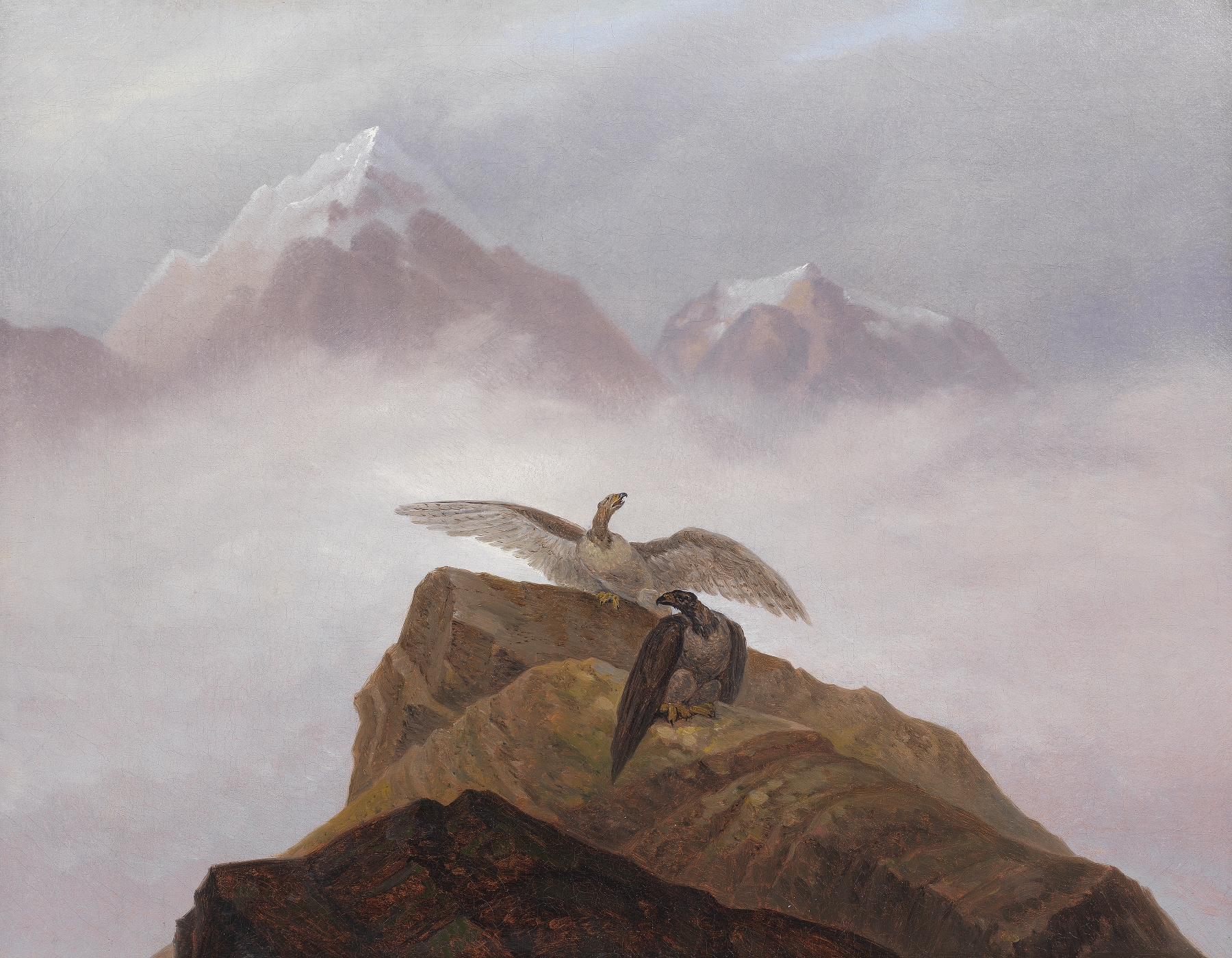 Fantasy of the Alps, by Carl Gustav Carus, public domain