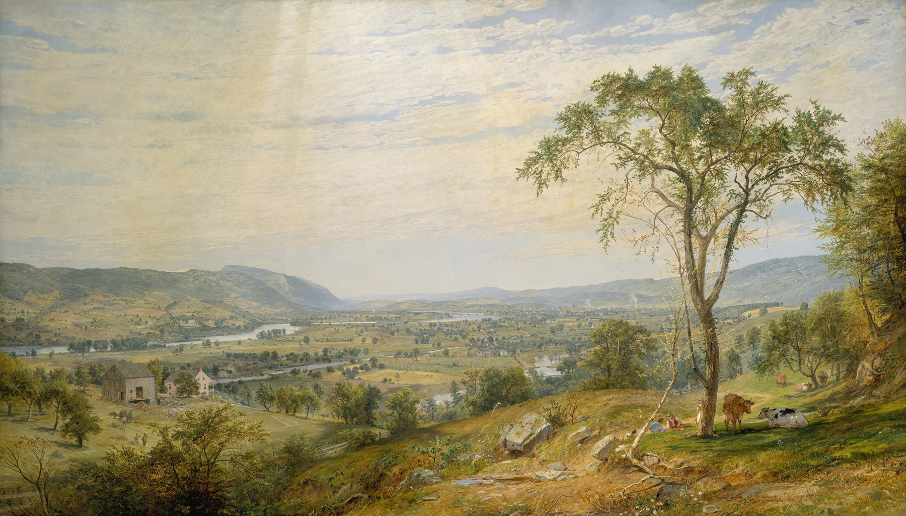 The Valley of Wyoming, by Jasper Francis Cropsey, public domain