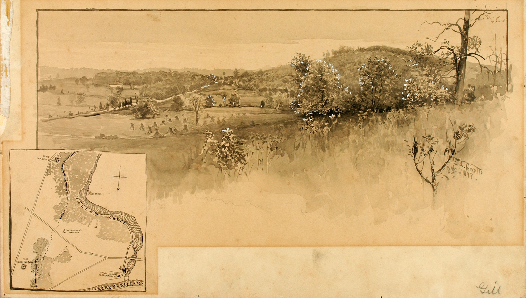 Valley Forge, by Ernest Peixotto, public domain