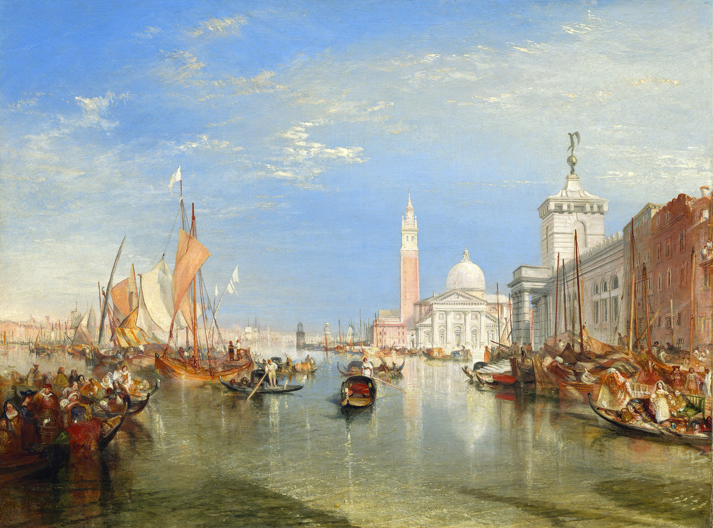 Venice – The Dogana and San Giorgio Maggiore, by Joseph Mallord William Turner, public domain