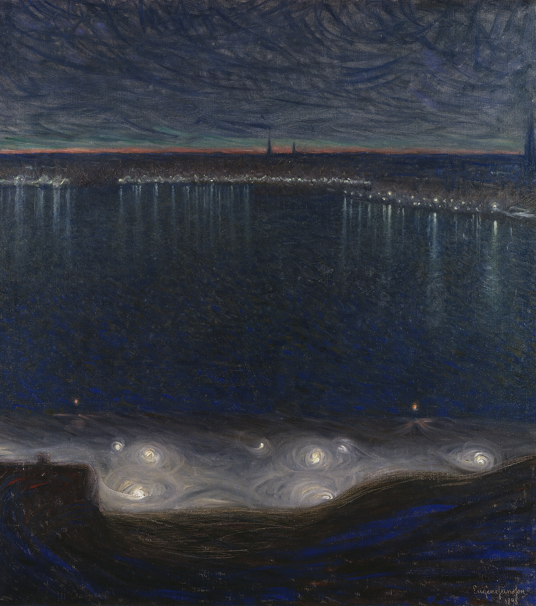 Riddarfjärden, Stockholm, by Eugène Jansson, public domain