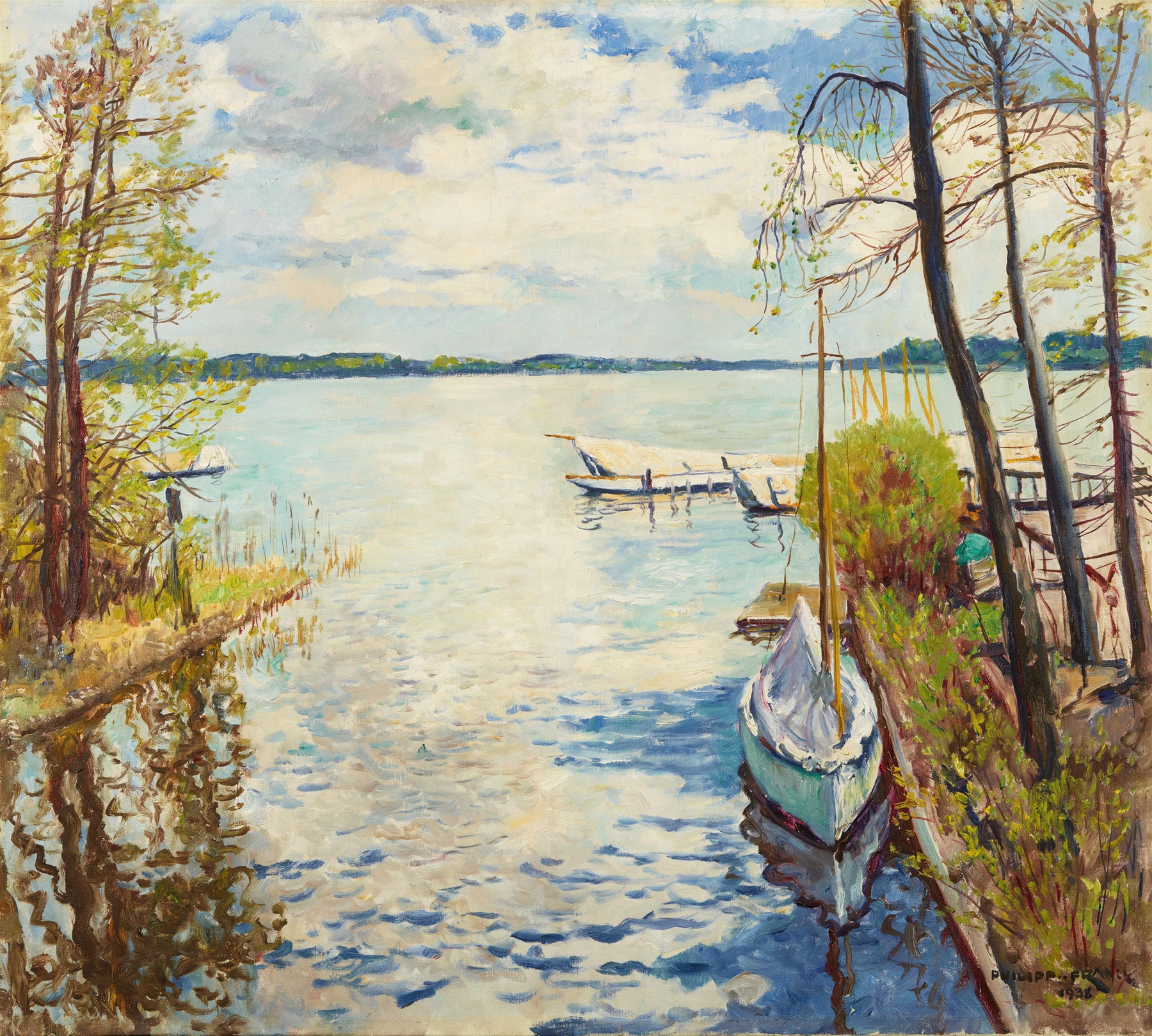 Blick auf den Jungfernsee, by Philipp Franck, public domain