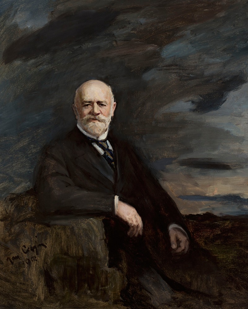 A portrait of Jan Bloch by Jan Ciągliński.