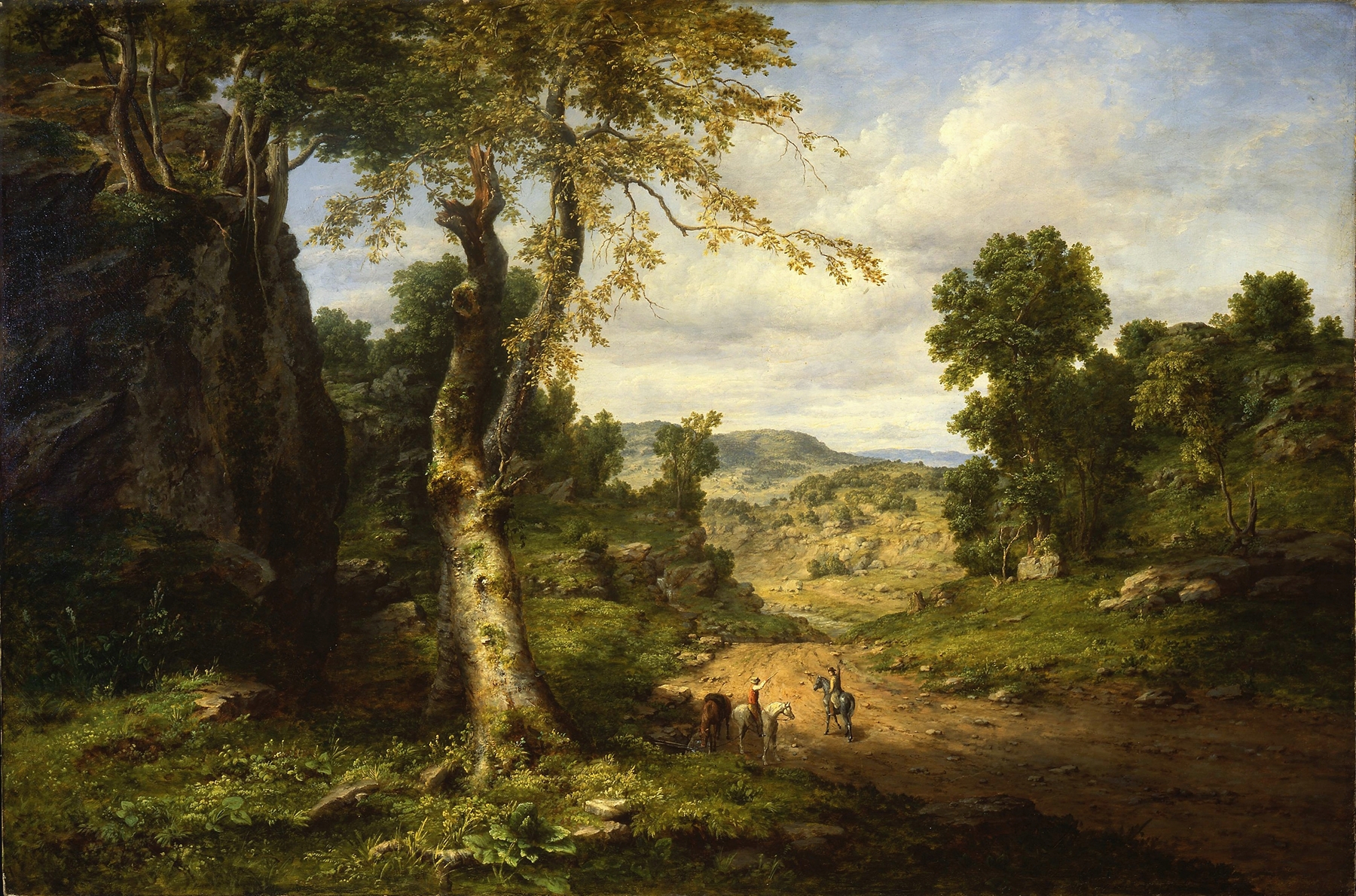 View in Berkshire County, Massachusetts, Clearing Off after a September Storm, by George Inness, public domain