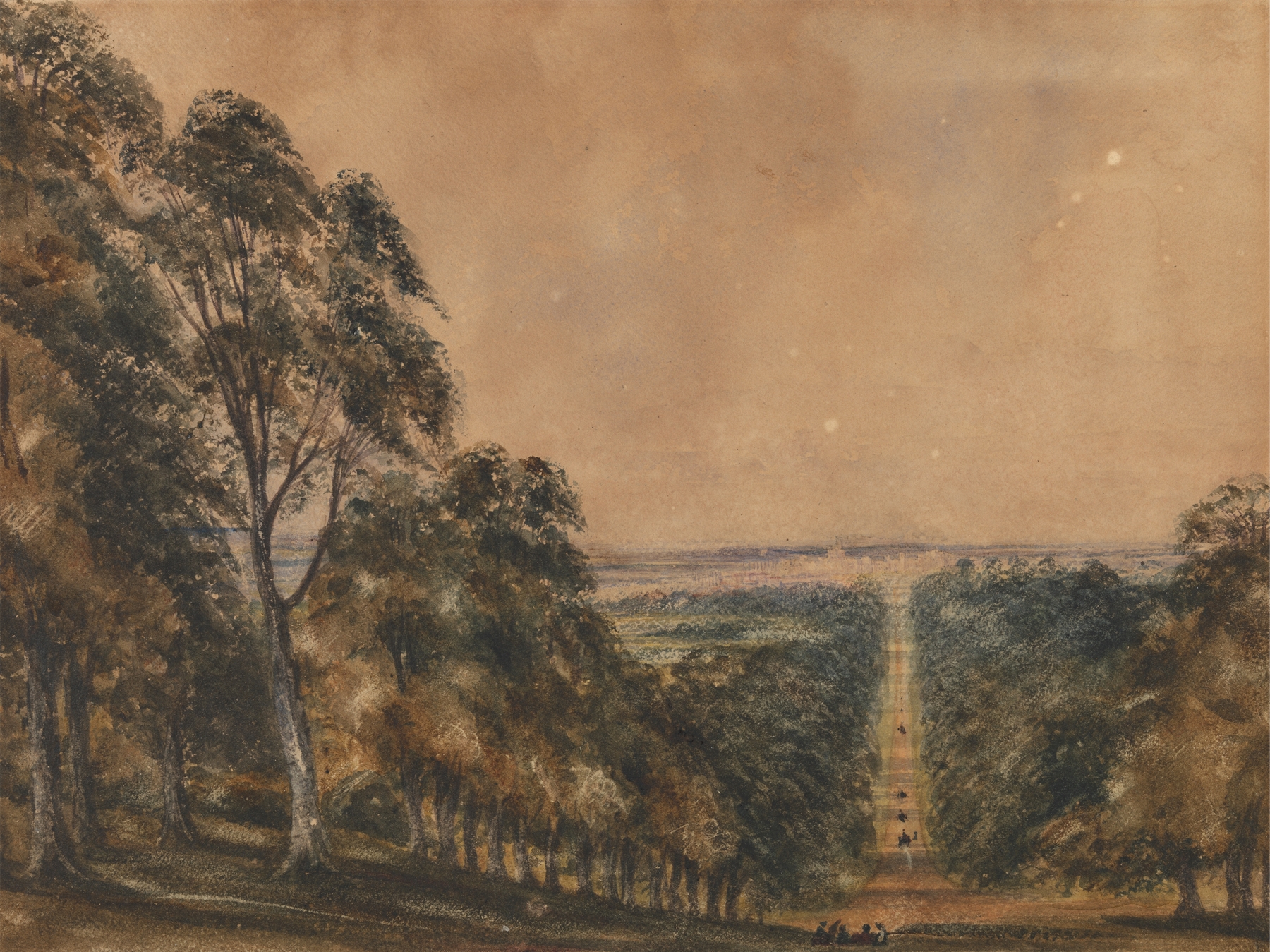 The Long Walk, Windsor., by Peter DeWint, public domain