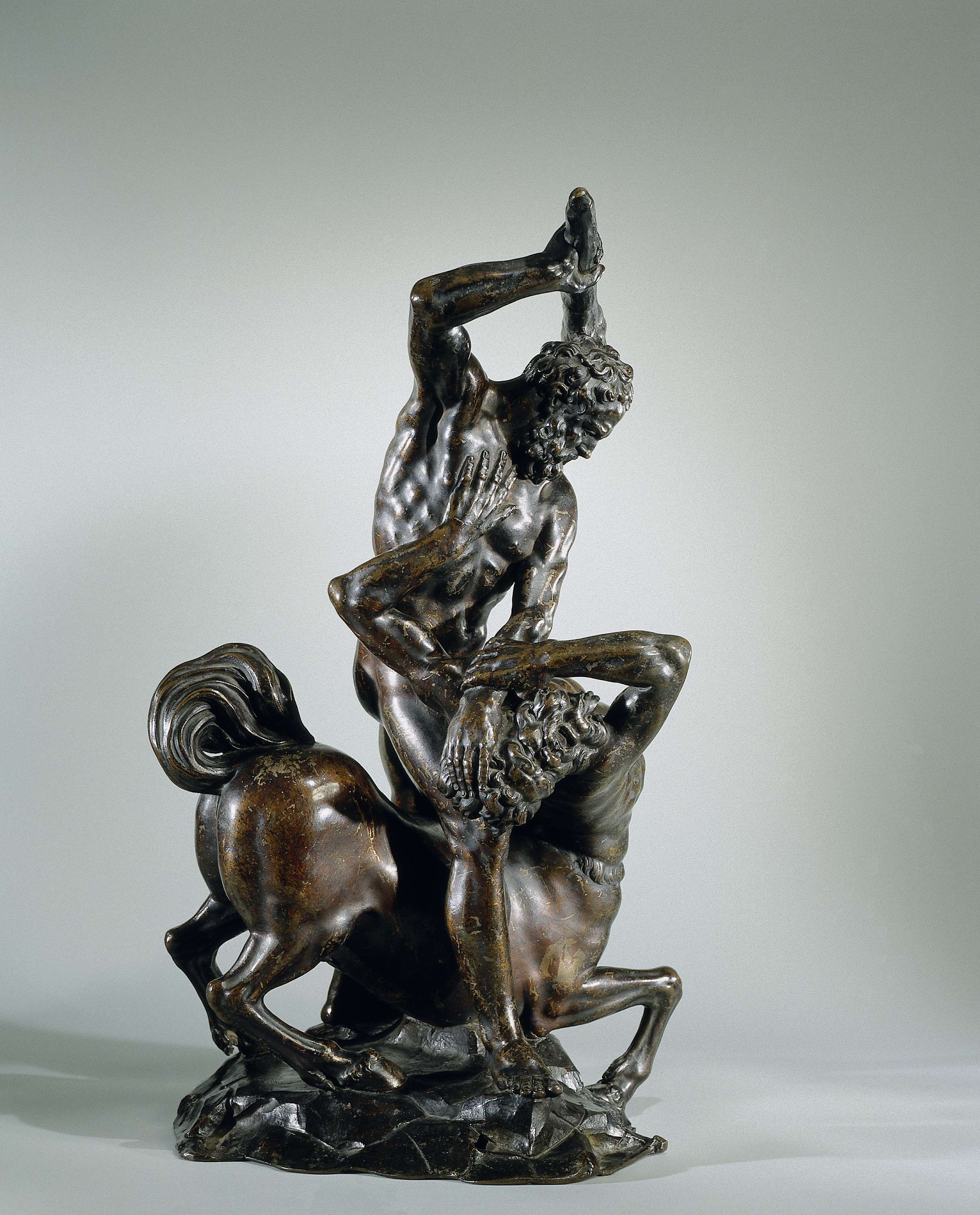 Hercules Slaying the Centaur Eurytion, by Giambologna, public domain