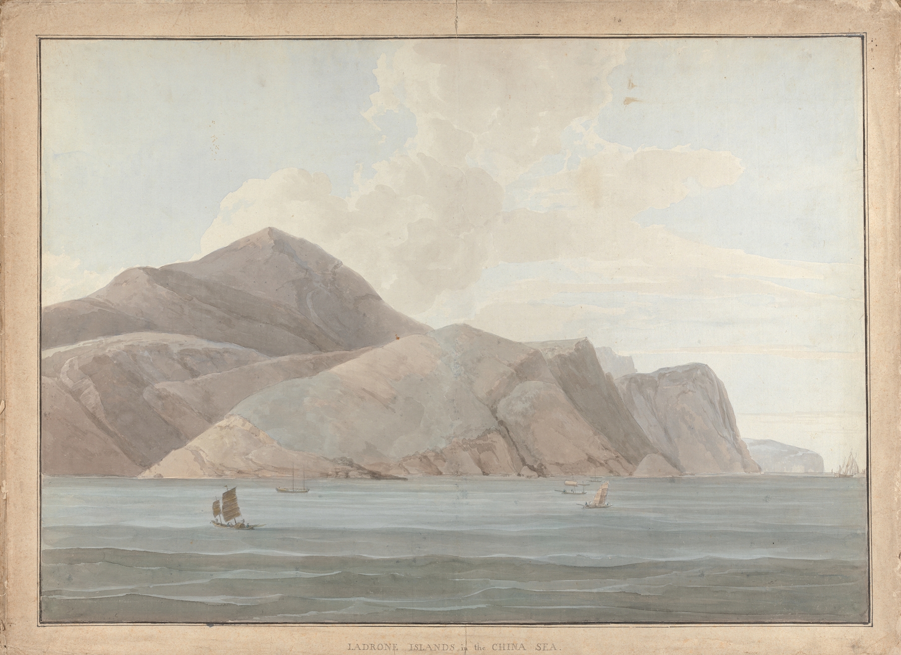 Ladrone Islands in the China Sea by Samuel Davis, oil on canvas