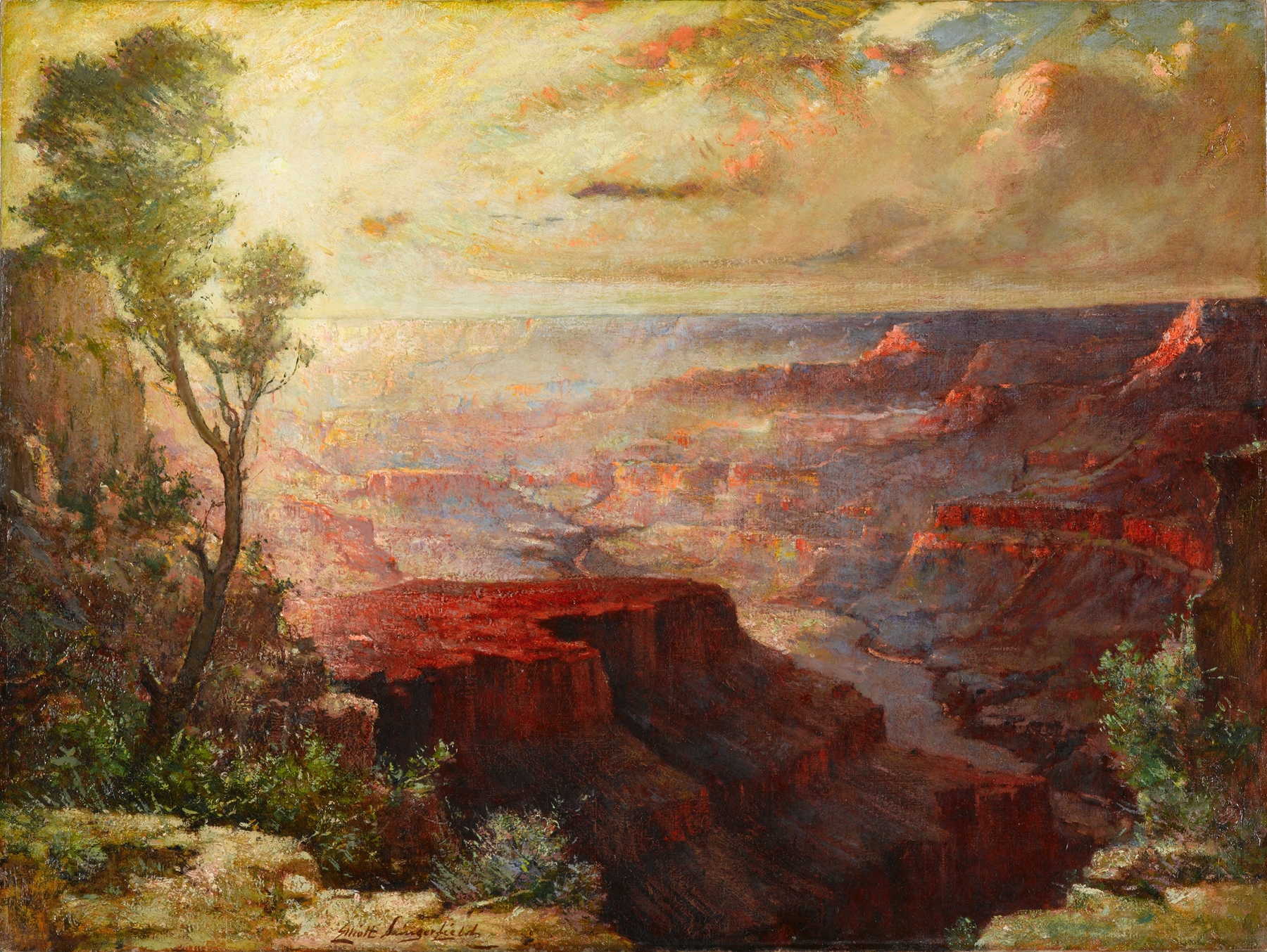 Landscape of the Grand Canyon by Elliott Daingerfield, oil painting