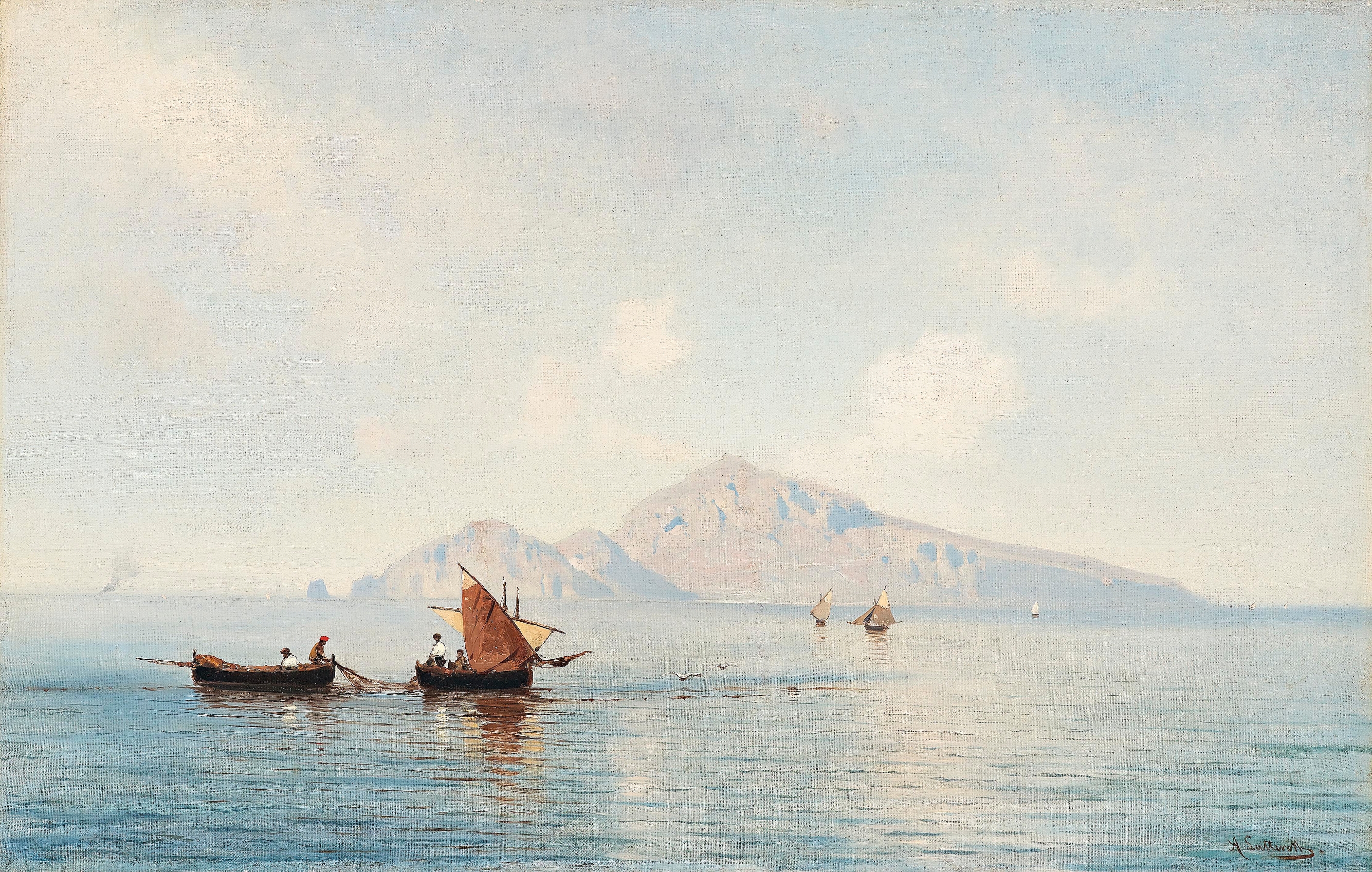 Punta Campanella, by Ascan Lutteroth, public domain