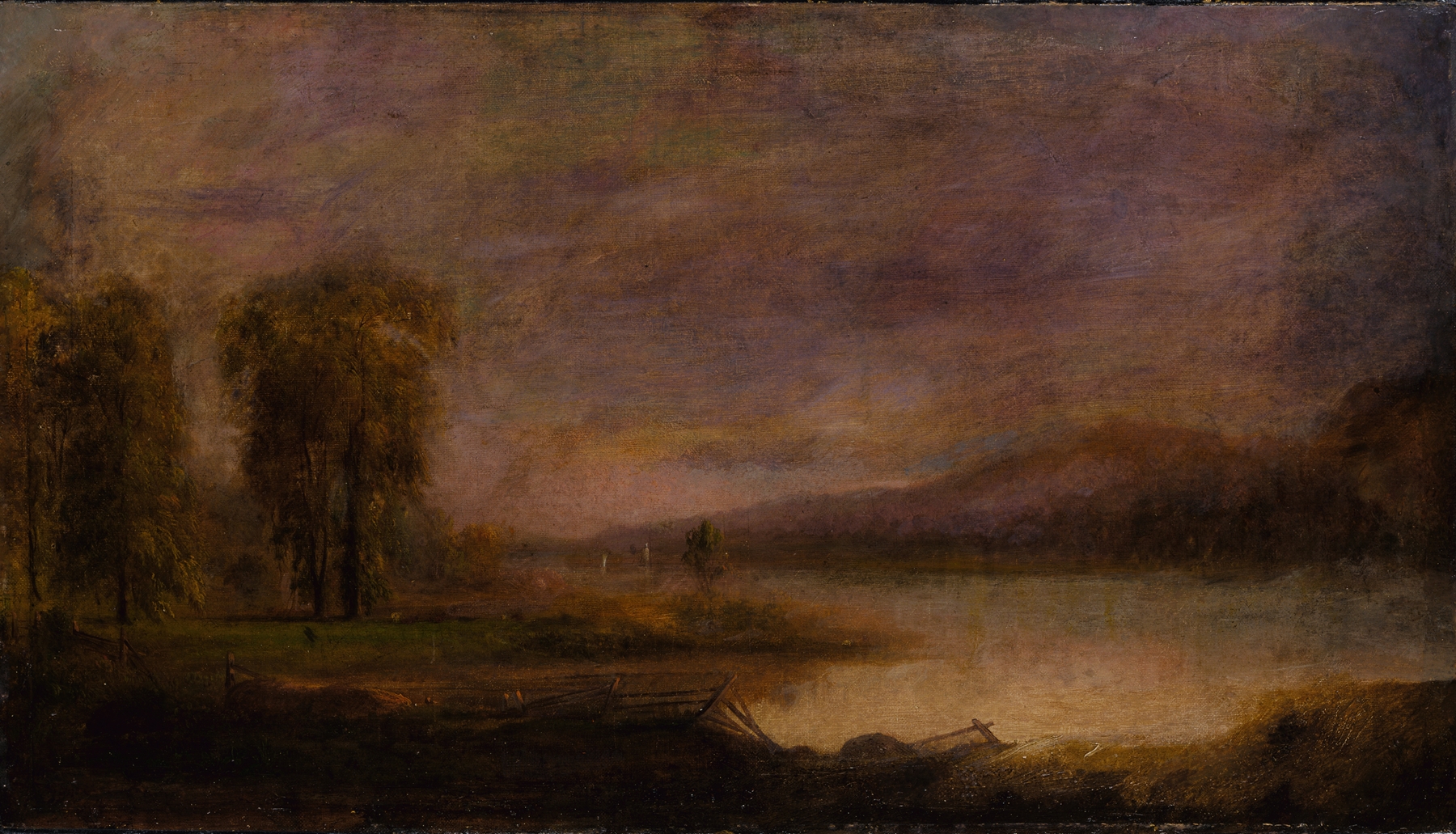 Landscape with Lake, by Robert S. Duncanson, public domain