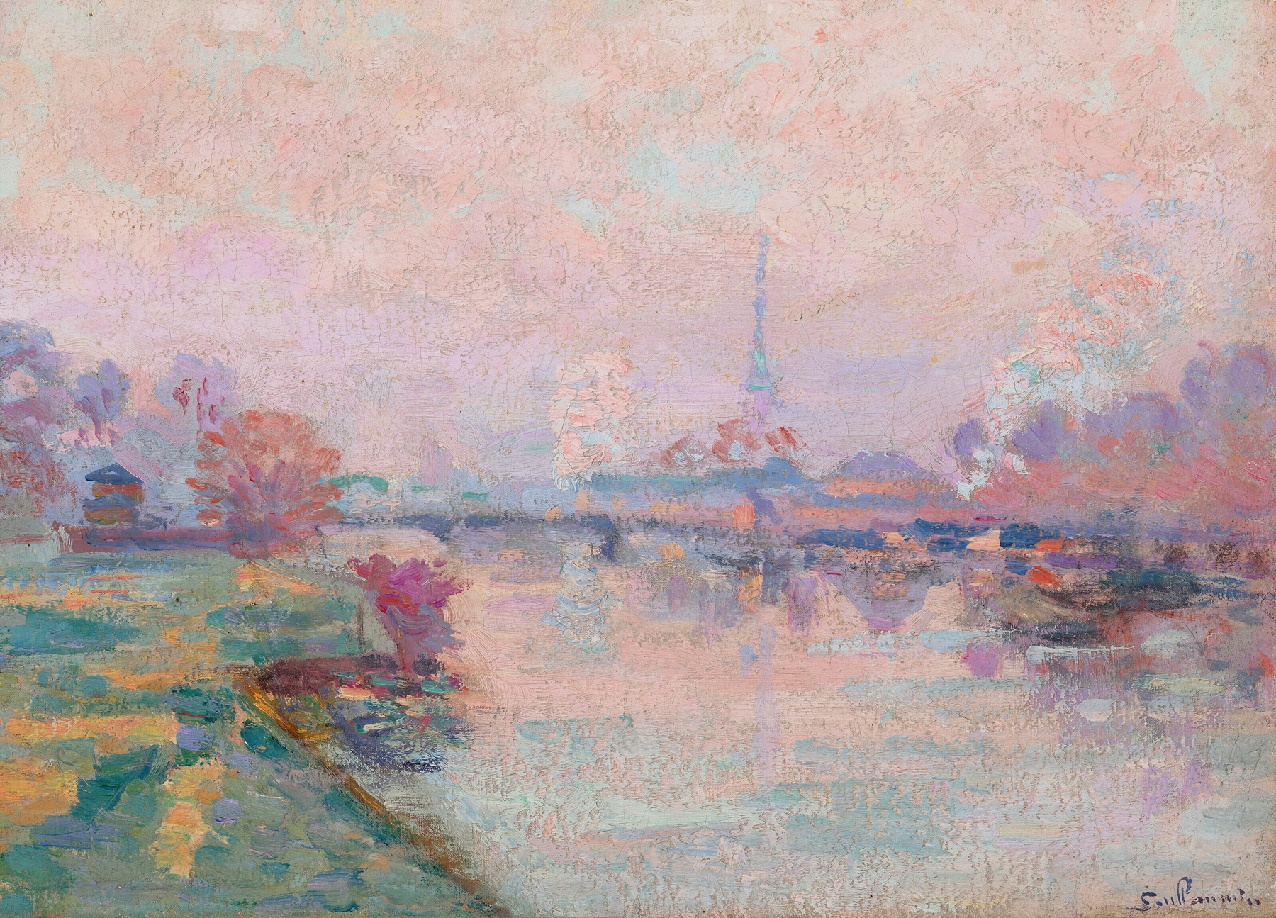 La Tour Eiffel à Paris, by Armand Guillaumin, public domain