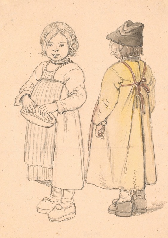 A portrait of a young Swedish boy from Leksand by Wilhelm Marstrand.