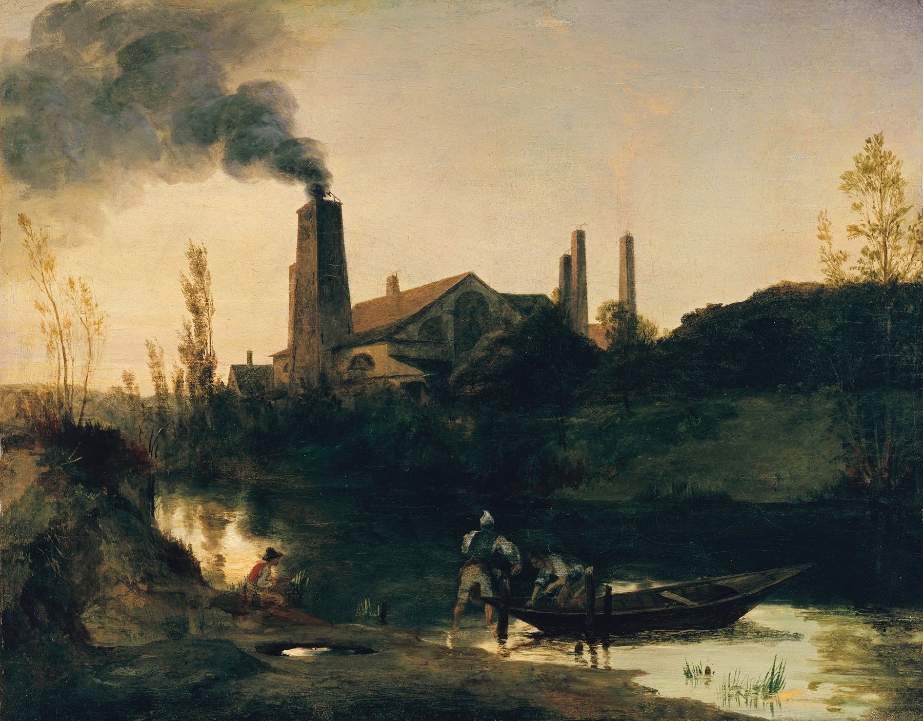 The Neustadt-Eberswalde Rolling Mill, by Carl Blechen, public domain