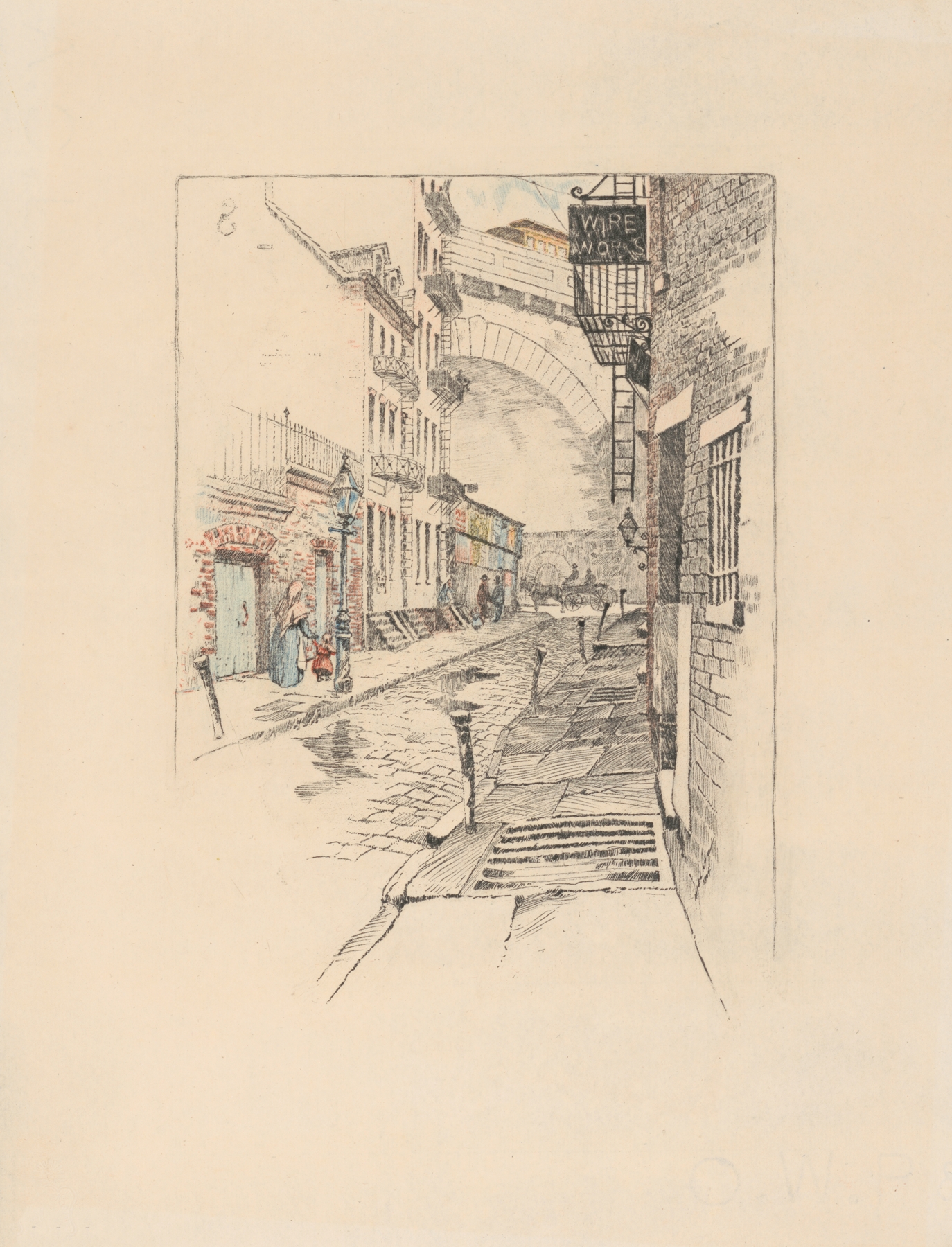Landscape of Rose Street by Charles Frederick William Mielatz, Impressionism