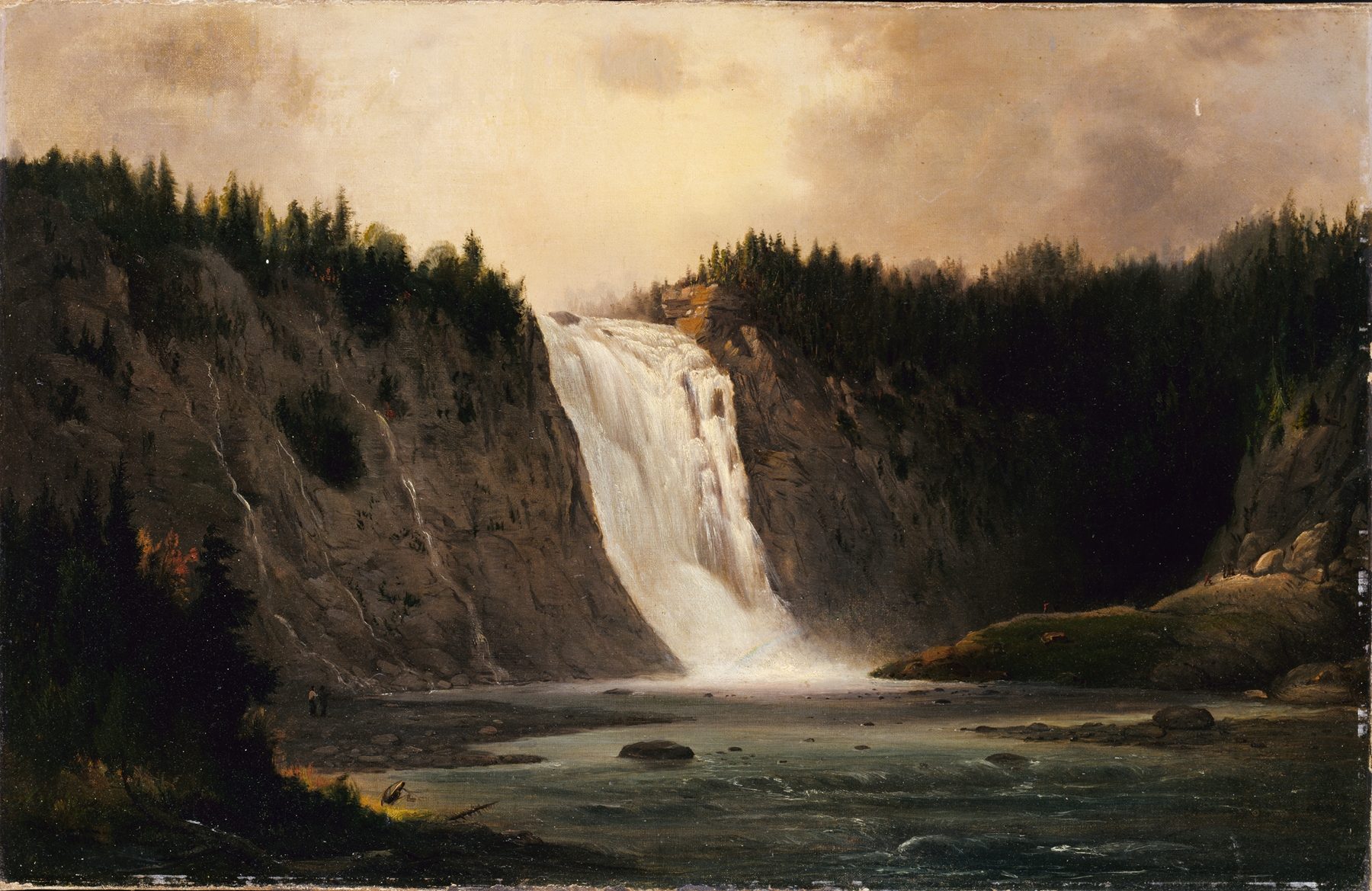 Waterfall on Mont-Morency, by Robert S. Duncanson, public domain
