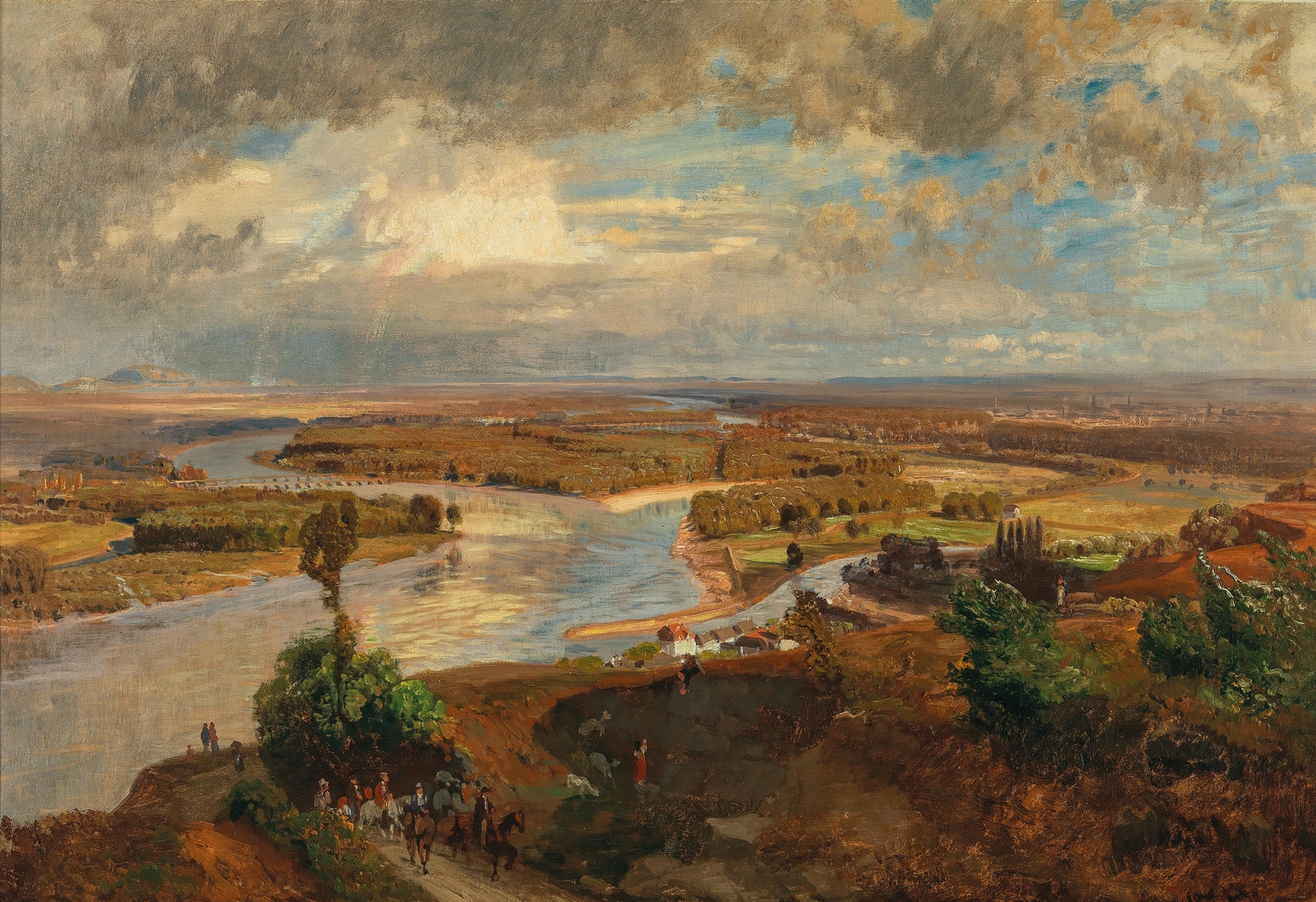A View of Vienna from the Nussberg, by Anton Hlavacek, public domain