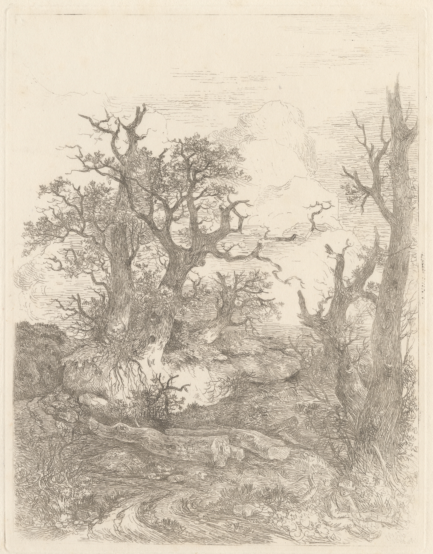 Landscape with Oak Trees, by John Crome, public domain