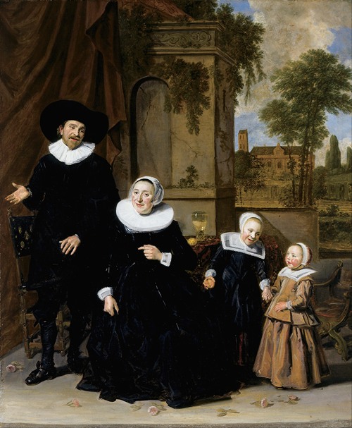 Frans Hals' 'Portrait of a Dutch Family' showcases a lively family scene.