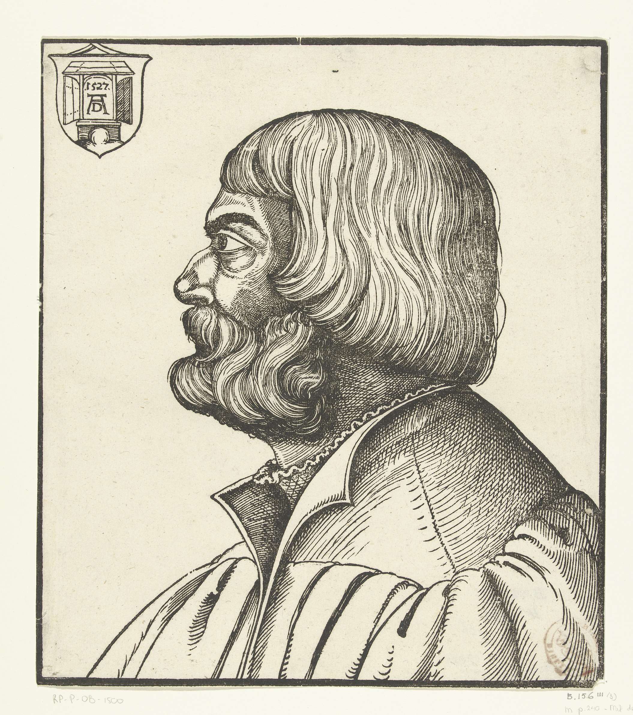 Portret van Albrecht Dürer, by Albrecht Dürer, public domain